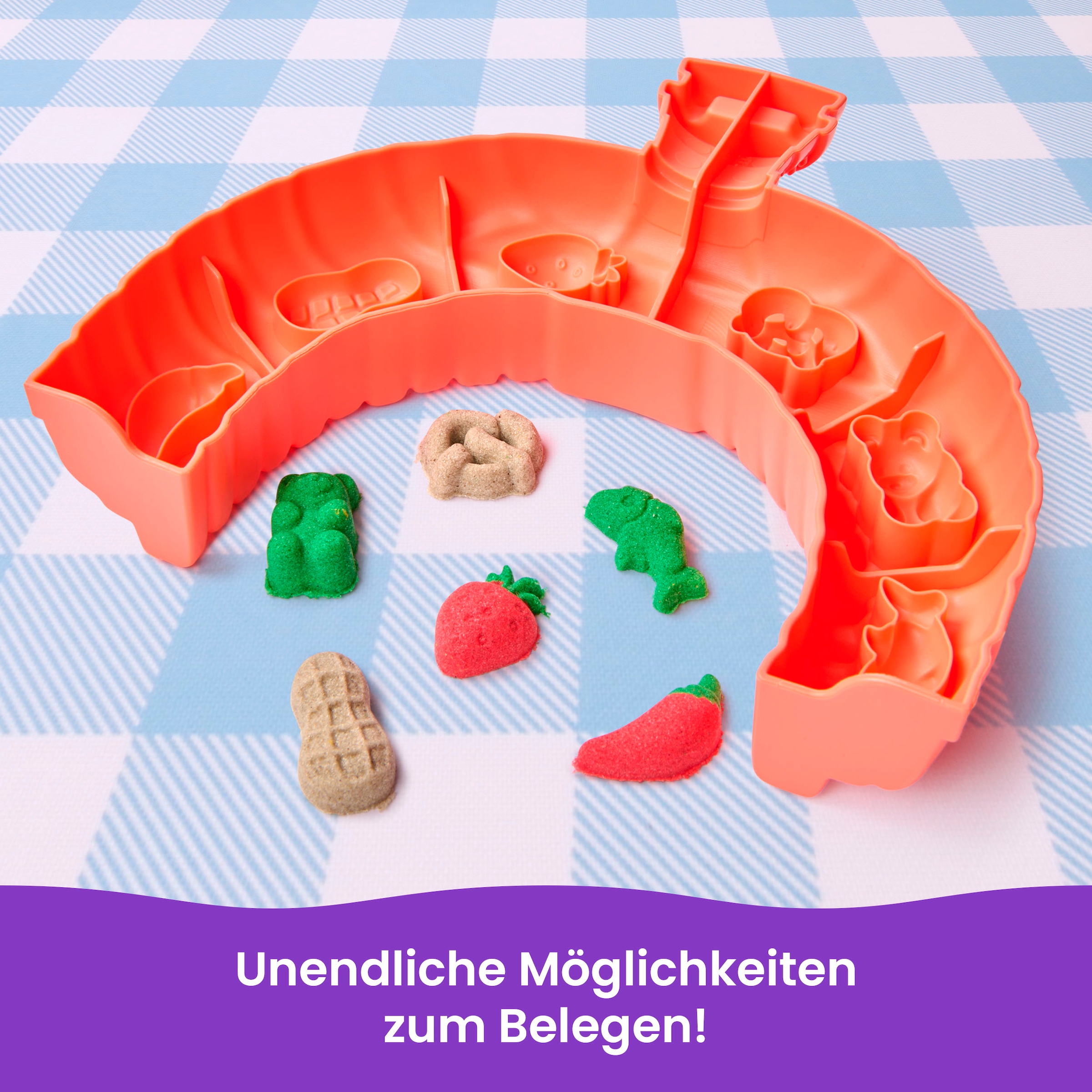Spin Master Kreativset »Kinetic Sand Squish Pizza Set«