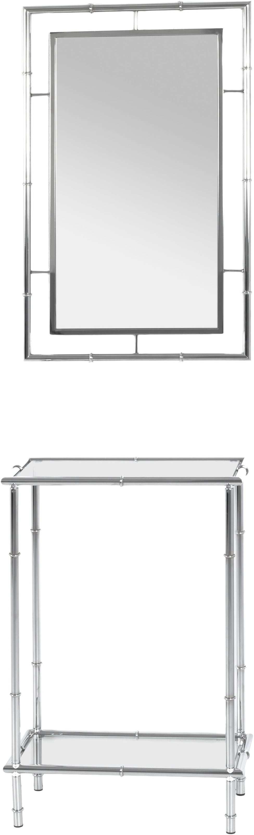 HAKU Konsolentisch »Beistelltisch« 1 Stk. tlg. rechteckig - aus Metall Silber B/T/H 50/25/75 cm