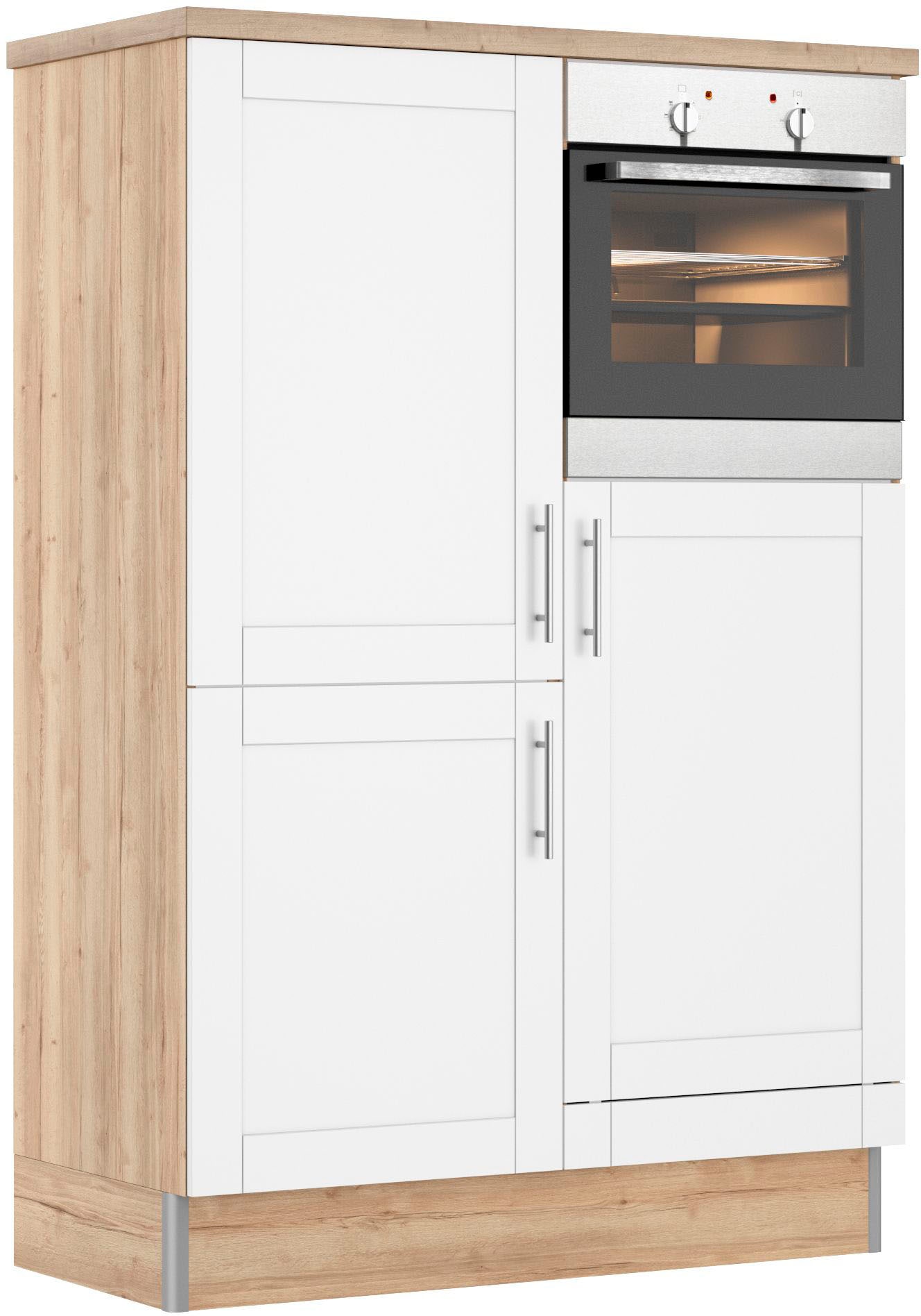 Küche 120 cm Rechnung auf OPTIFIT ohne breit, bestellen MDF Close E-Geräte, »Ahus«, Soft Fronten Funktion,