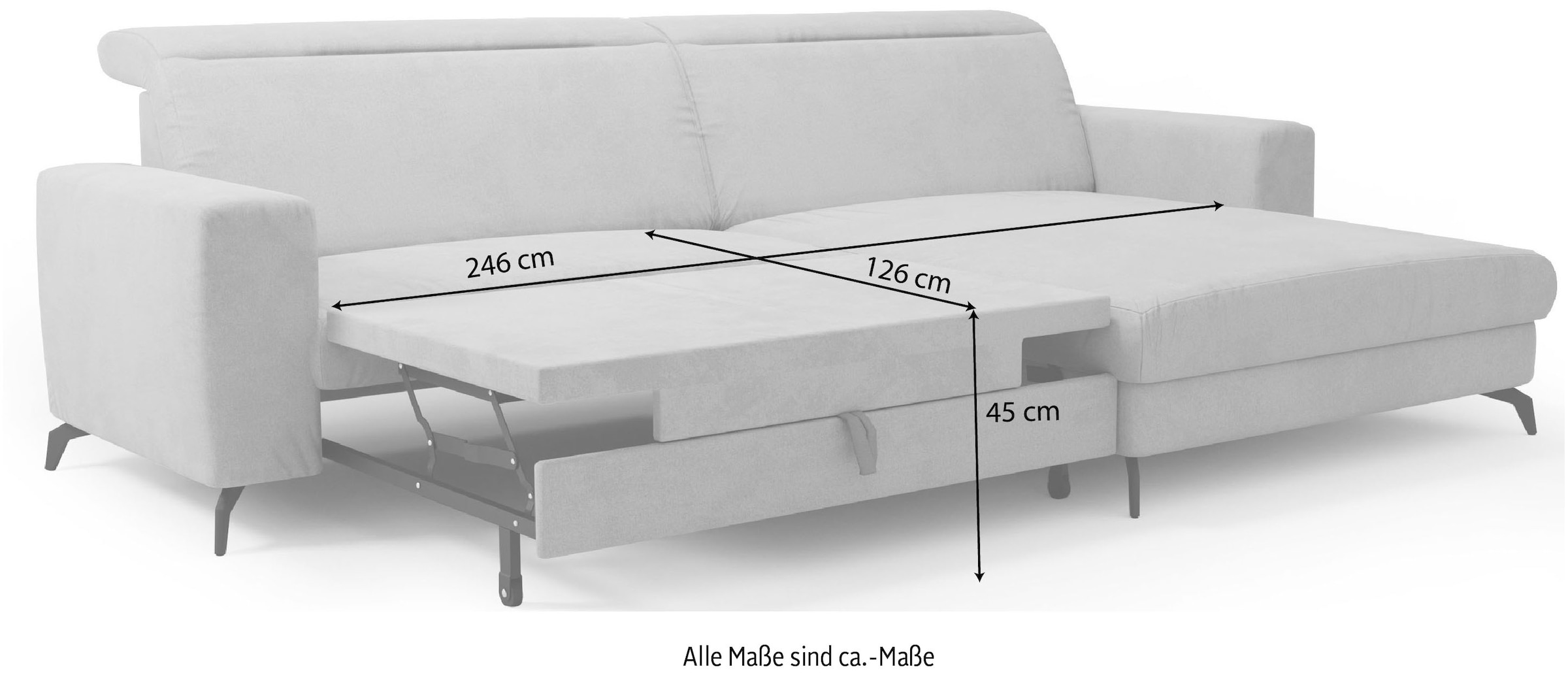 sit&more Ecksofa »Bolero L-Form«