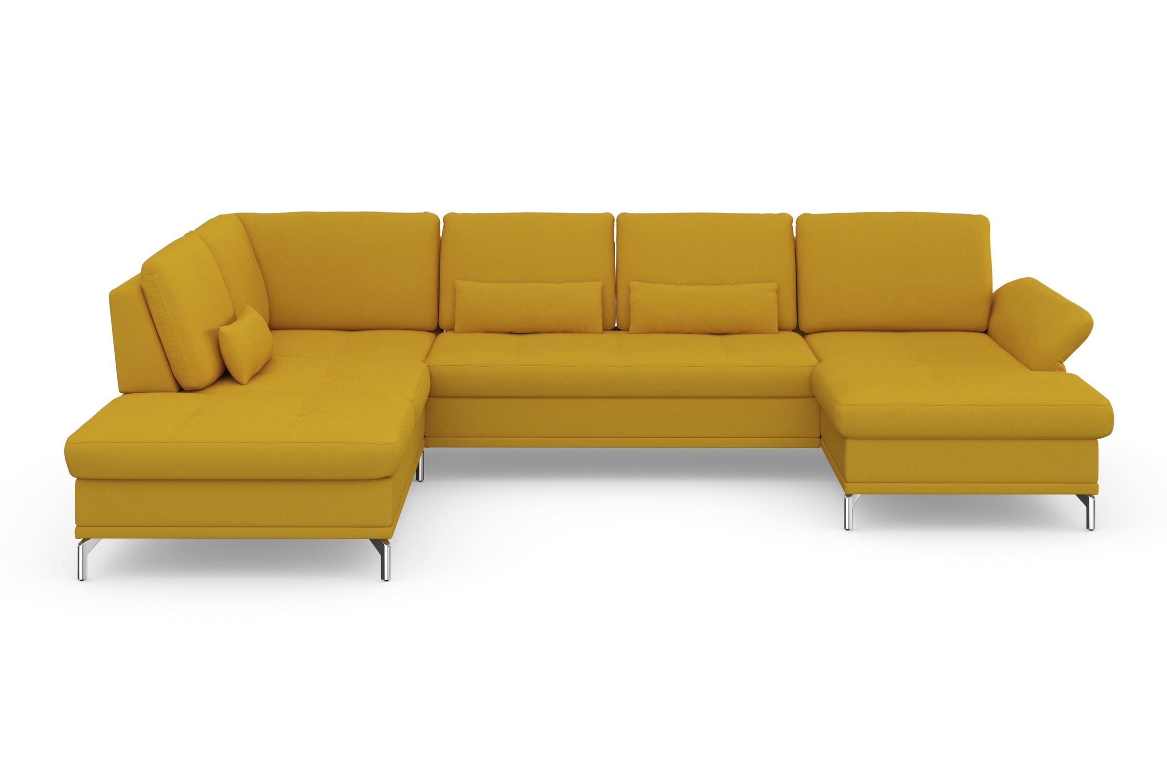 Home affaire Wohnlandschaft »Palm Beach U-Form« Federkern, mit Sitztiefenve günstig online kaufen