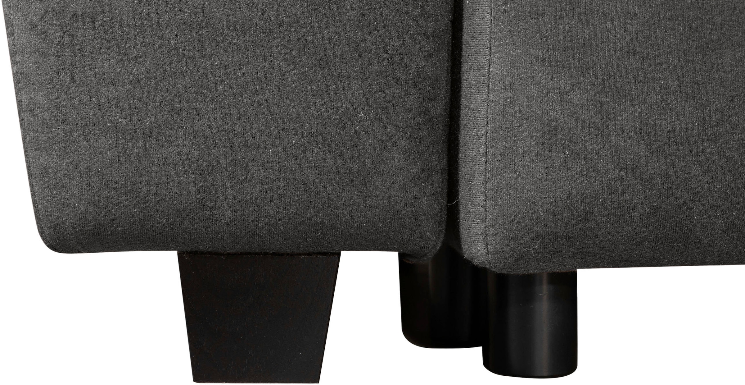 OTTO home Ecksofa »Bella Couch L-Form, B: 234 cm, Zierkissen inklusive« optional Schlaffunktion & Bettkasten, Wohnkomfort