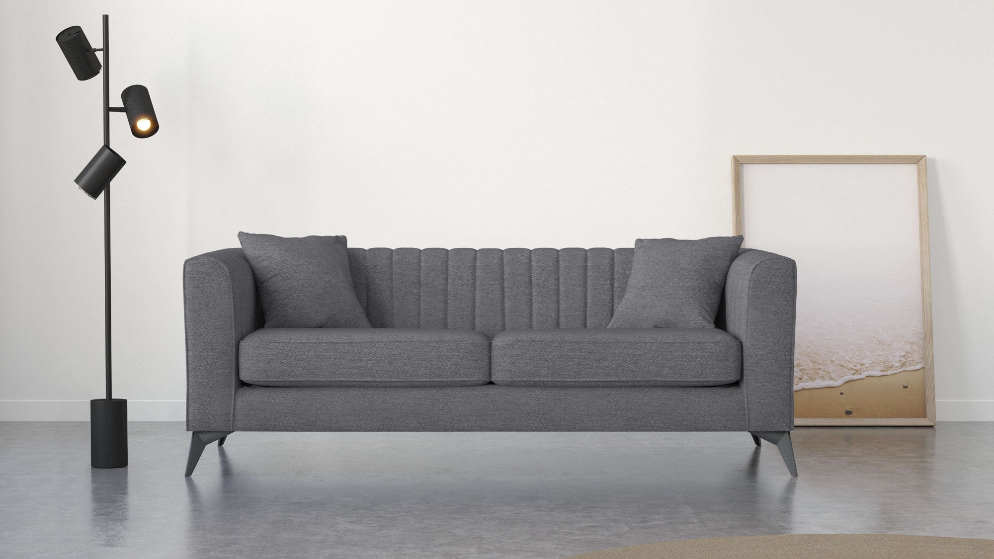 Places of Style 3-Sitzer »MATTHEW elegantes Designsofa, Maße B/T/H: 201/86/ günstig online kaufen