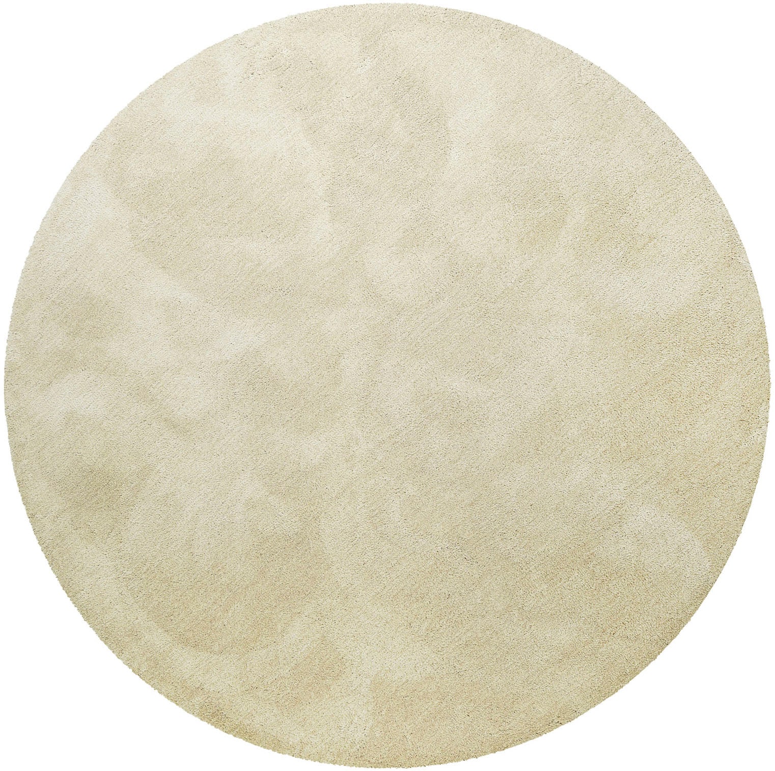 Homie Living Teppich »Pisa«, rund, 25 mm Höhe, Hochflor, Microfaser, uni, w günstig online kaufen