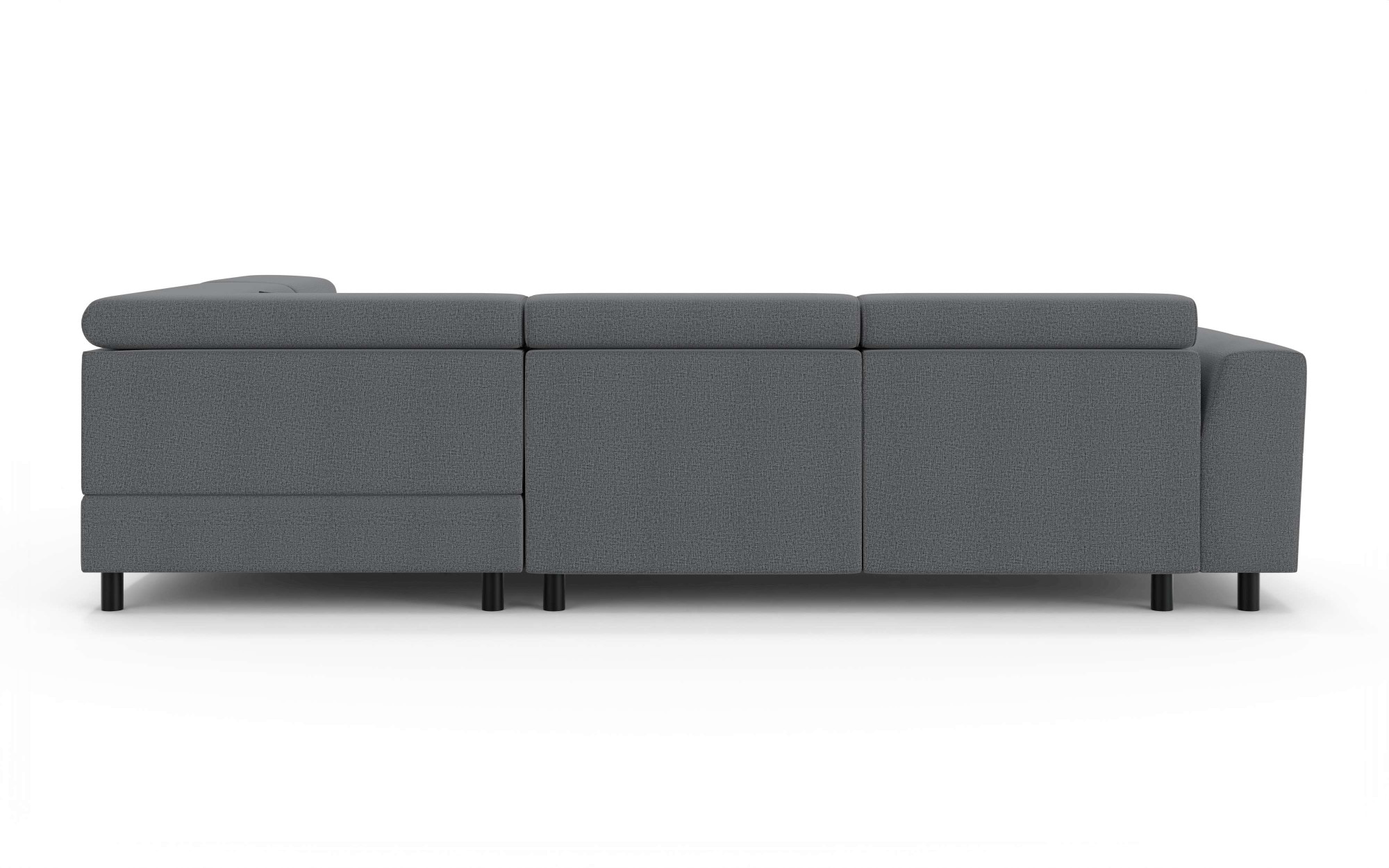 OTTO home Ecksofa »AADEN Schlafsofa mit verstellbaren Kopfstützen, B/T/H: 254/199/90 cm« mit Bettfunktion und Bettkasten, Ottomane rechts/links bestellbar