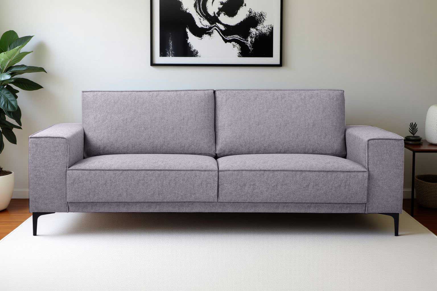 Places of Style 3-Sitzer »3er Sofa Oland, Struktur, Flachgewebe, Luxus-Micr günstig online kaufen