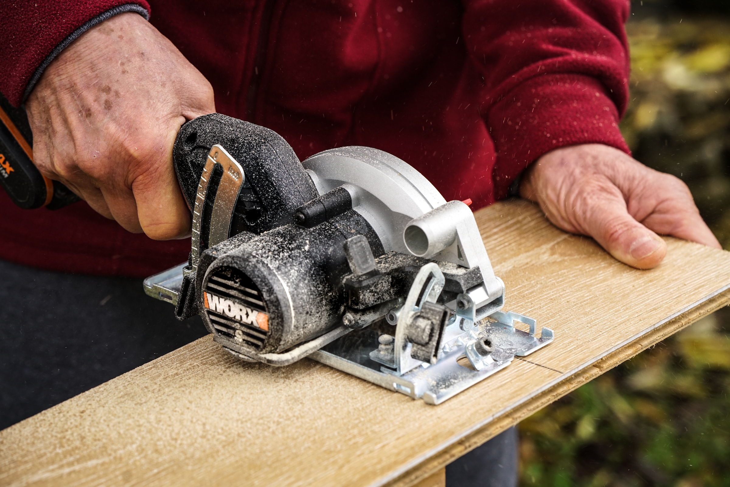 Worx Akku-Handkreissäge »WX531.9 NITRO«, für präzise Schnitte in Holz, Metall, PVC uvm., ohne Akku & Ladegerät