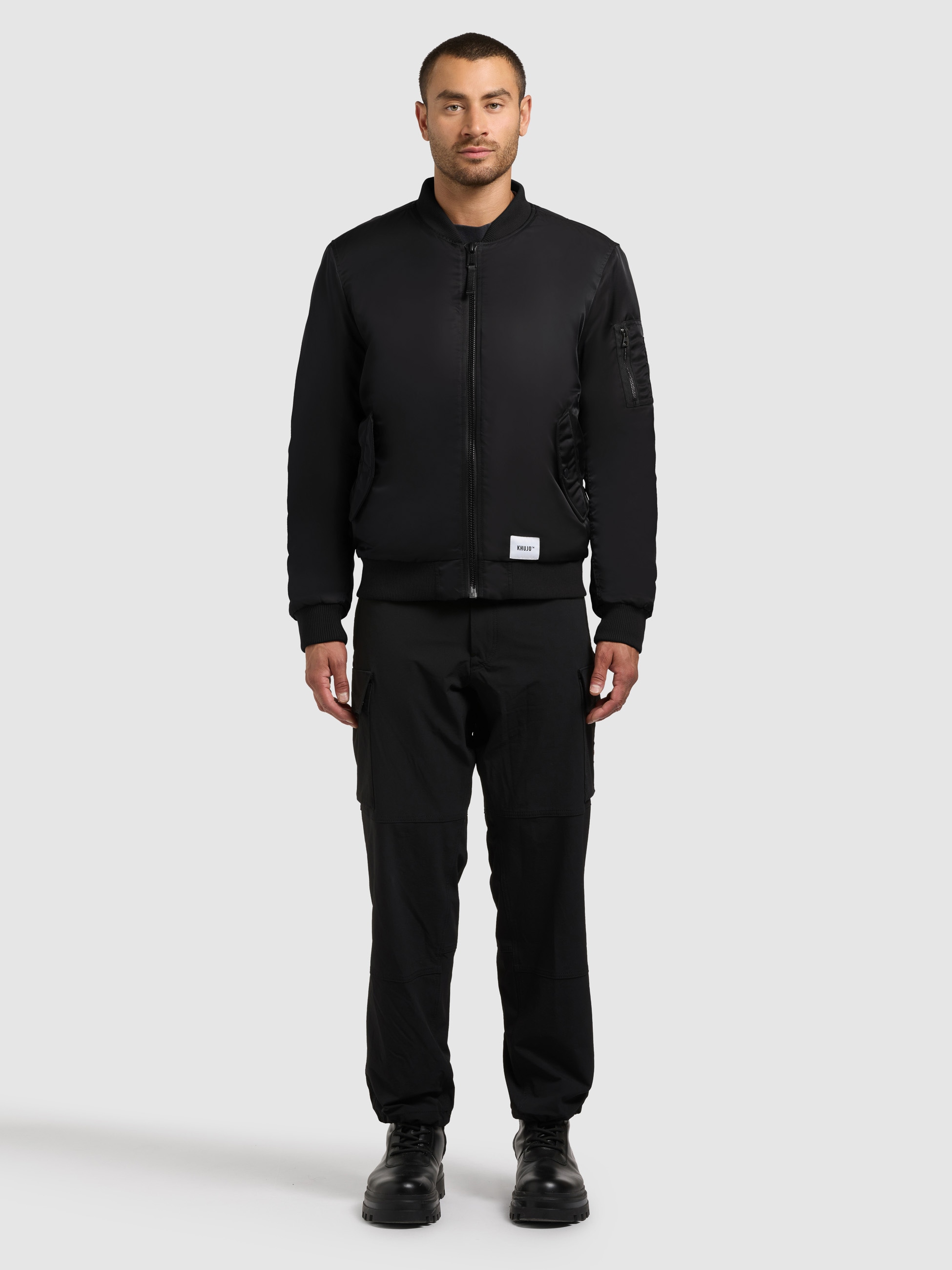 khujo Bomberjacke »ADON« leicht glänzendes Material