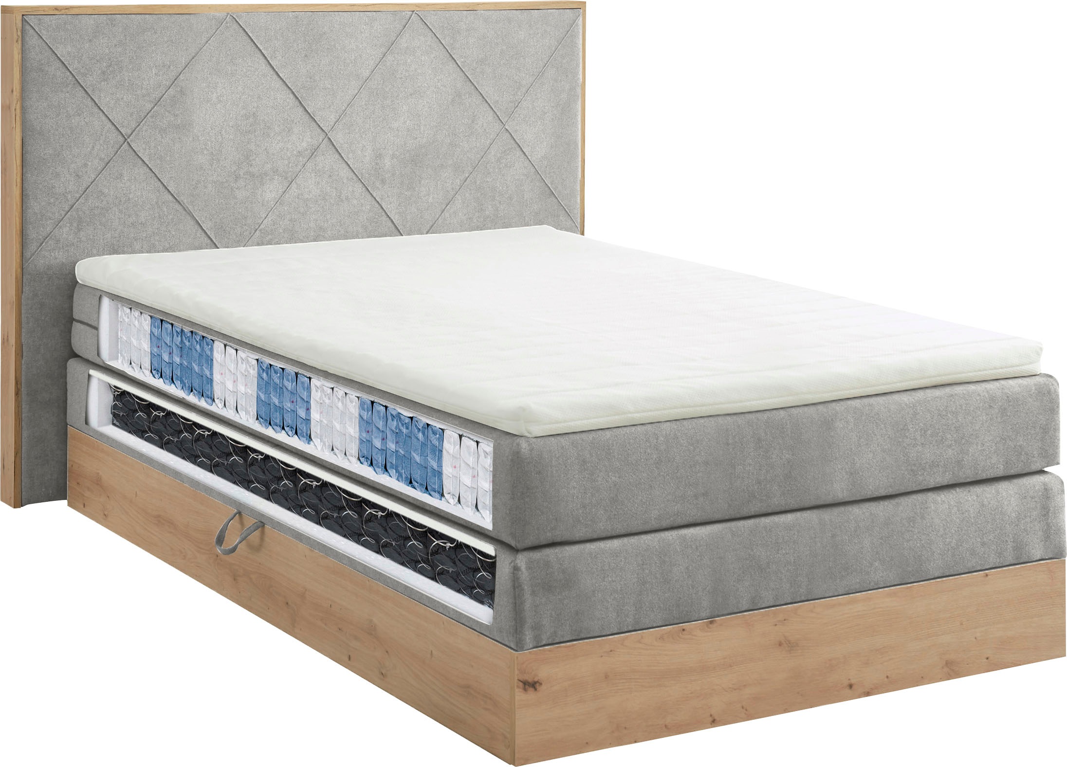 ED EXCITING DESIGN Boxspringbett »Bellevue«, inkl. Bettkasten, wahlweise mi günstig online kaufen