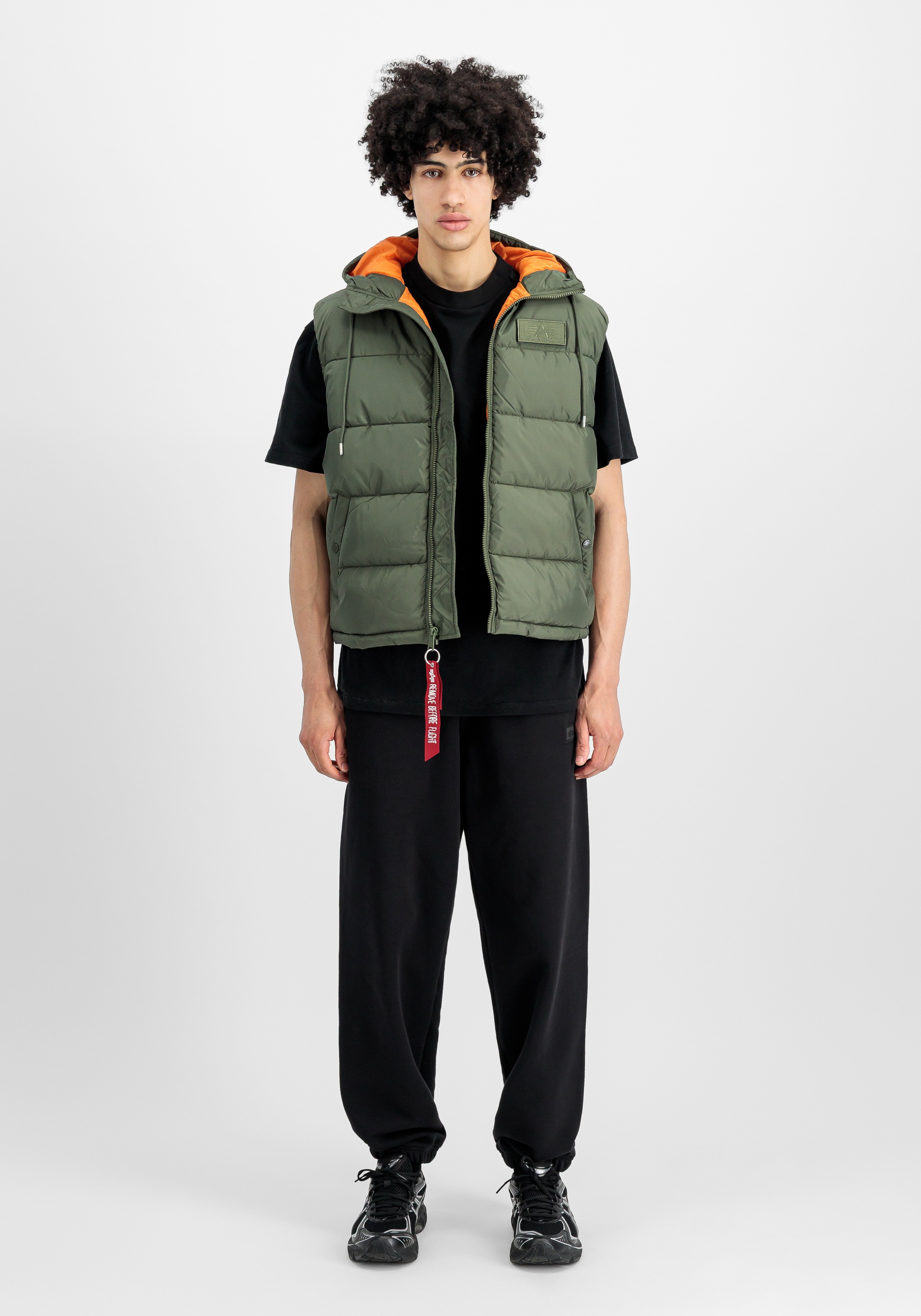 Alpha Industries Blouson »Alpha Industries Men - Vests Hooded Puffer Vest FD«