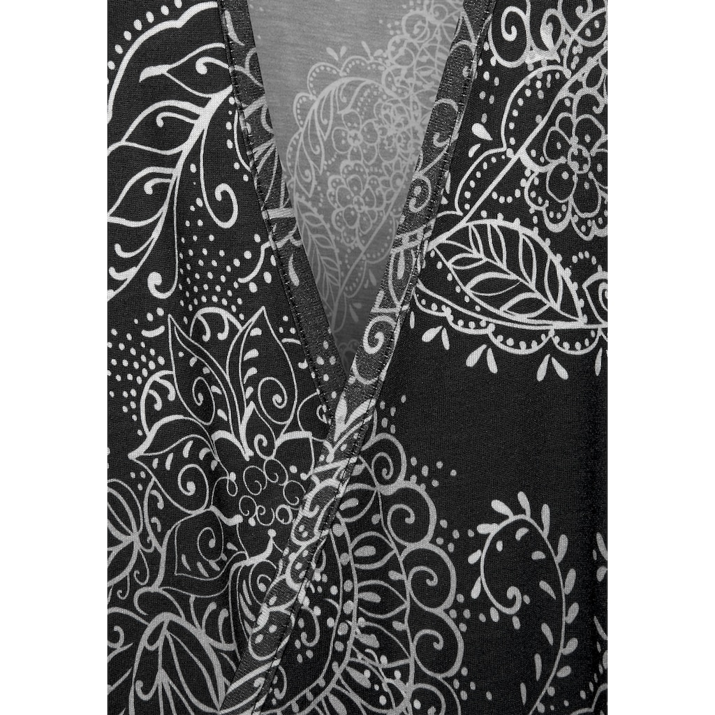 Vivance Dreams Kimono, im schwarz-weißen Paisley-Dessin