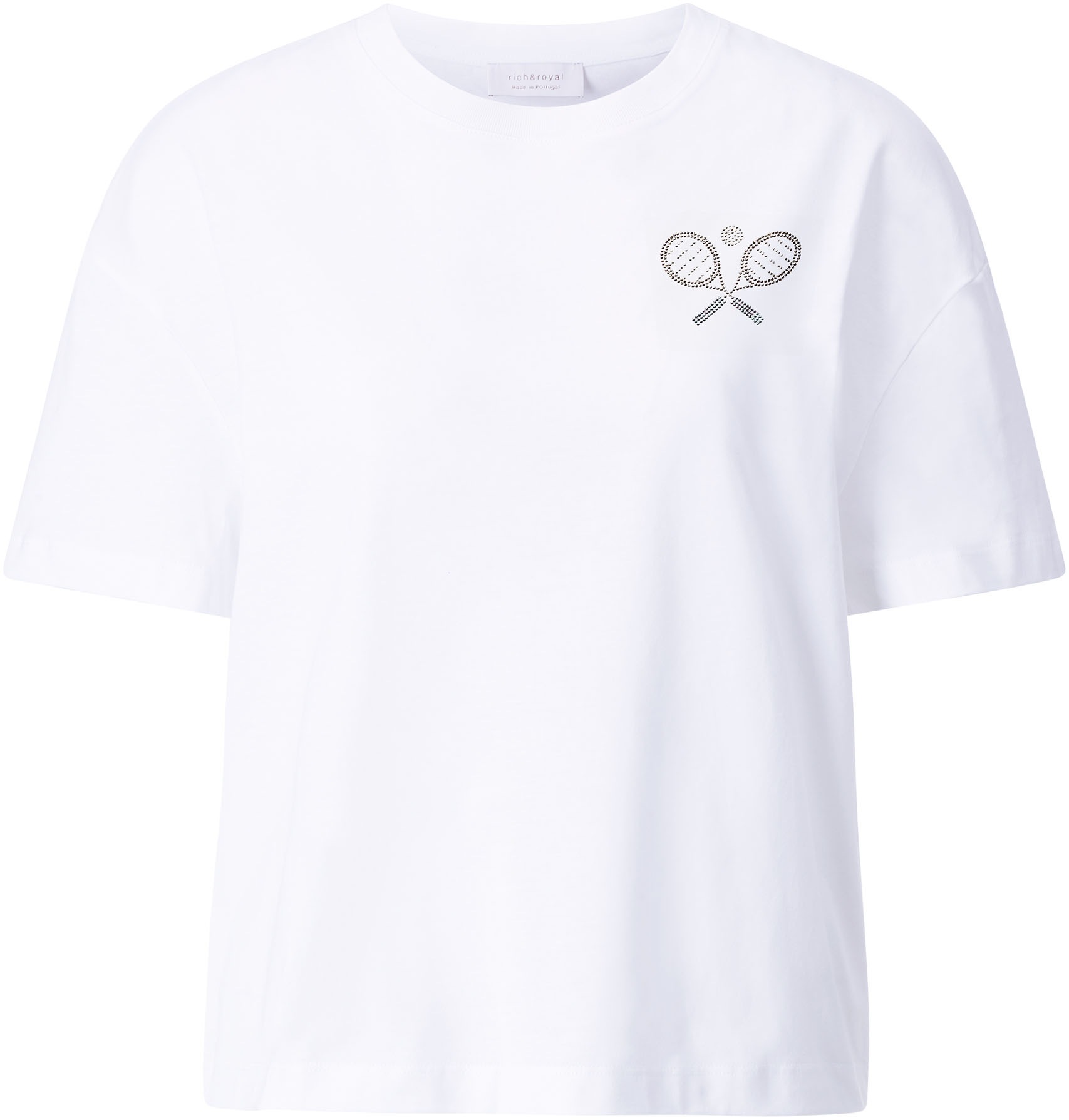 RICHROYAL T-Shirt, mit Strassdetalis