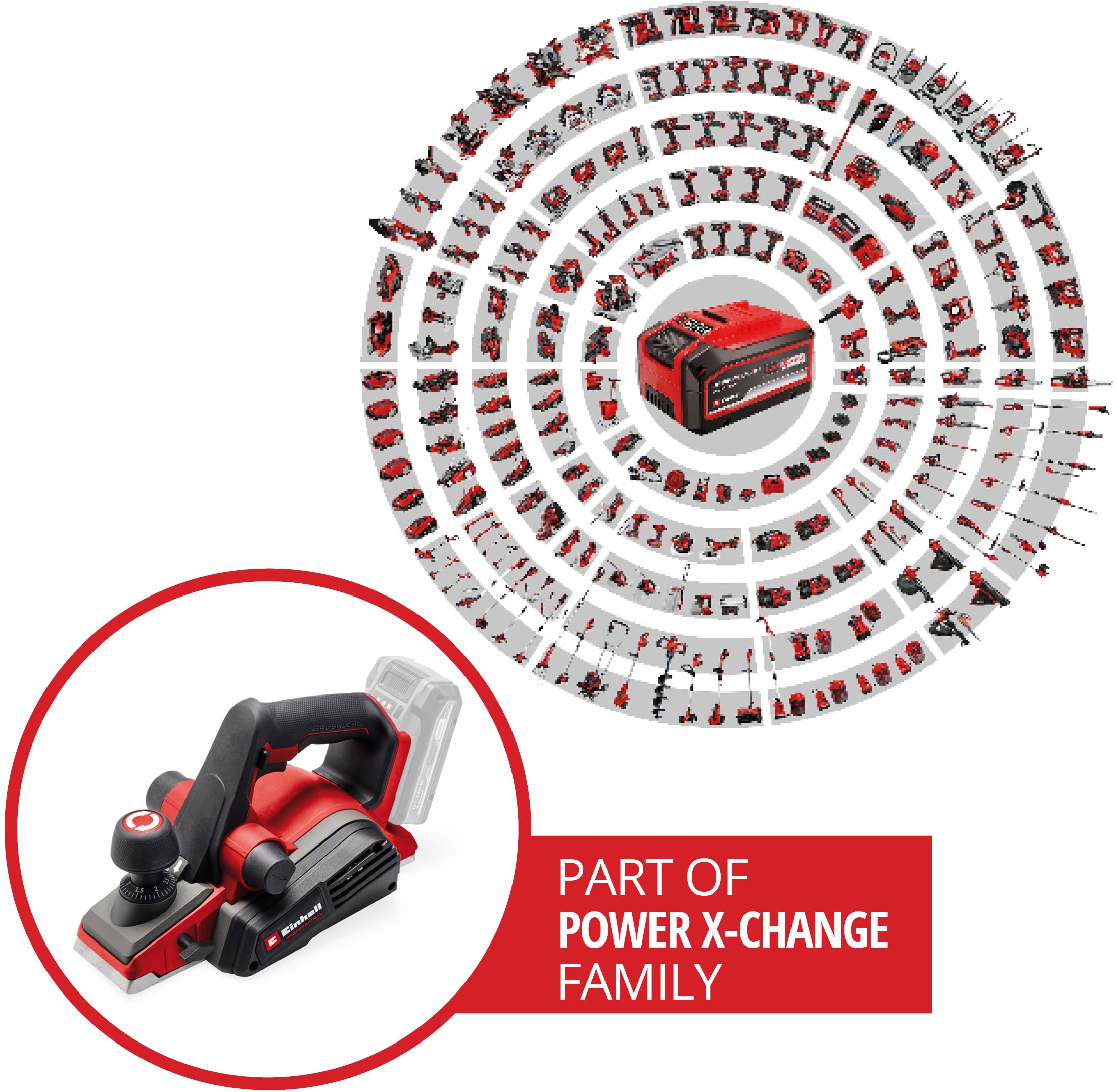 Einhell Akku-Elektrohobel »TP-PL 18/3 Li BL - Solo«, Mitglied der Power X-Change Familie, ohne Akku