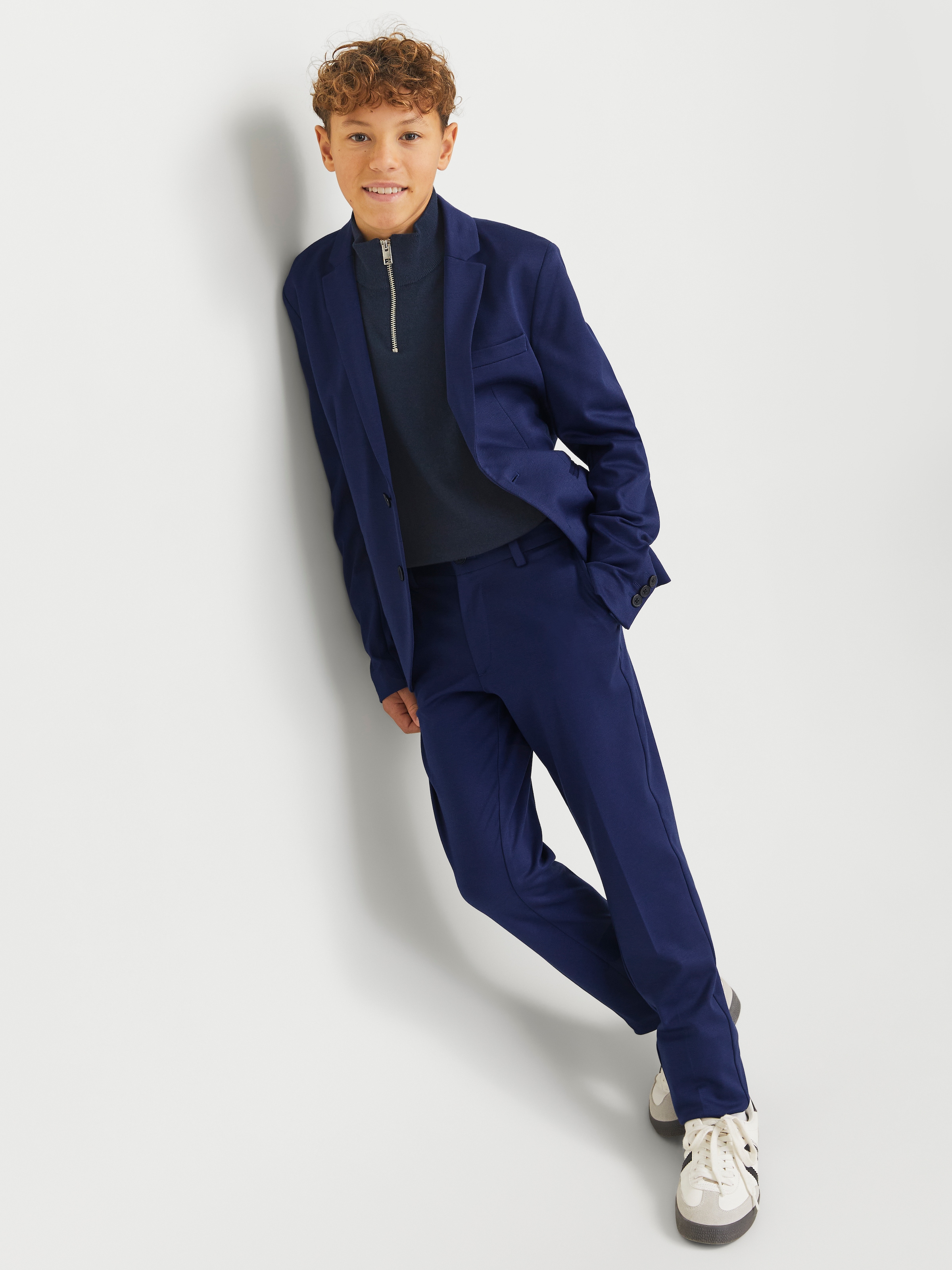 Jack & Jones Junior Anzughose »JJEJAXON bietet Komfort durch elastische Passform«  unifarben, modisch, slim fit, Web,