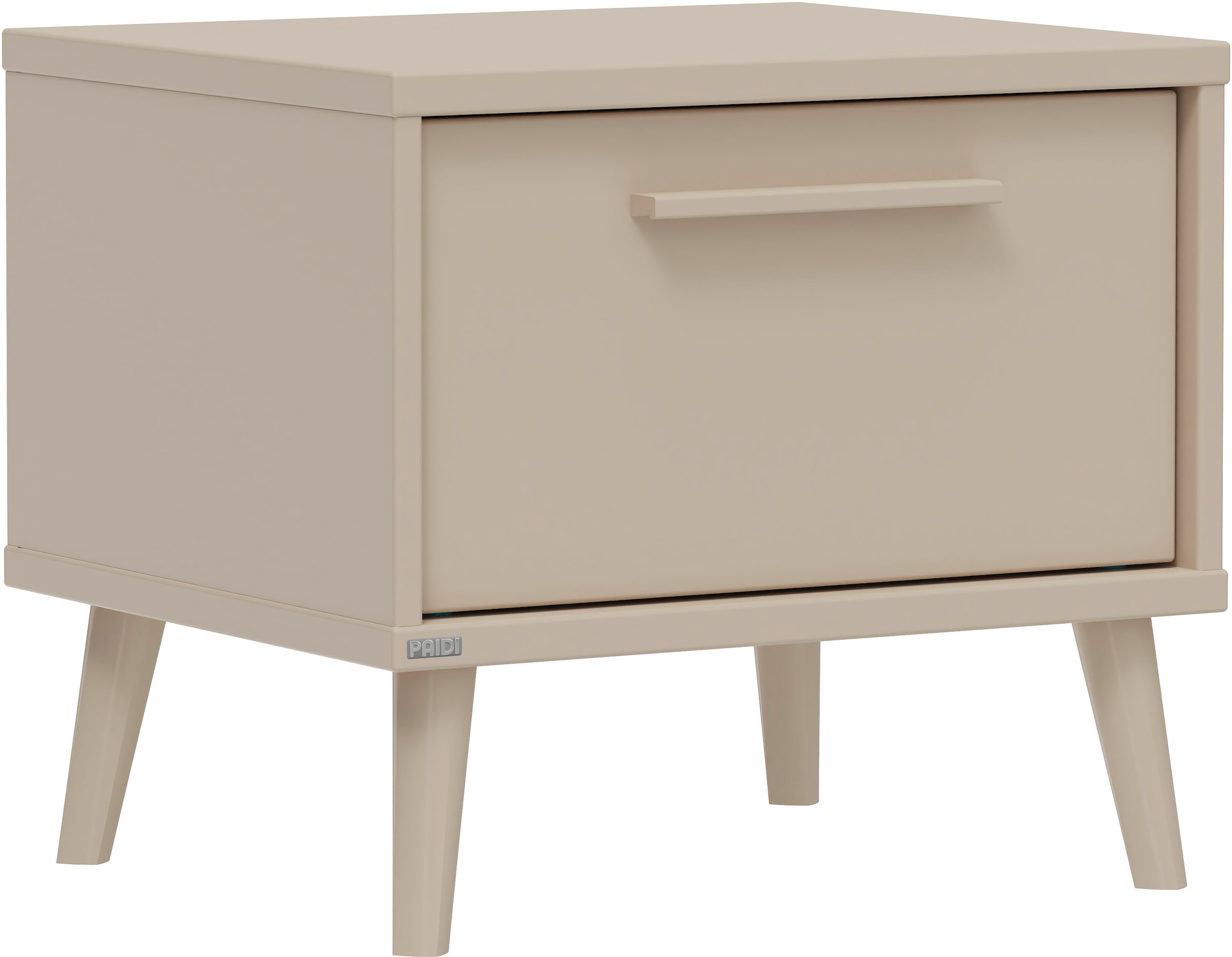 PAIDI Nachtkommode »EEFJE in Beige, Schublade mit Soft-Close, verschiedene Ausführungen« B/H/T ca. 48/43/41cm,  moderner und langlebiger Nachttisch aus Holz, geprüfte Qualität