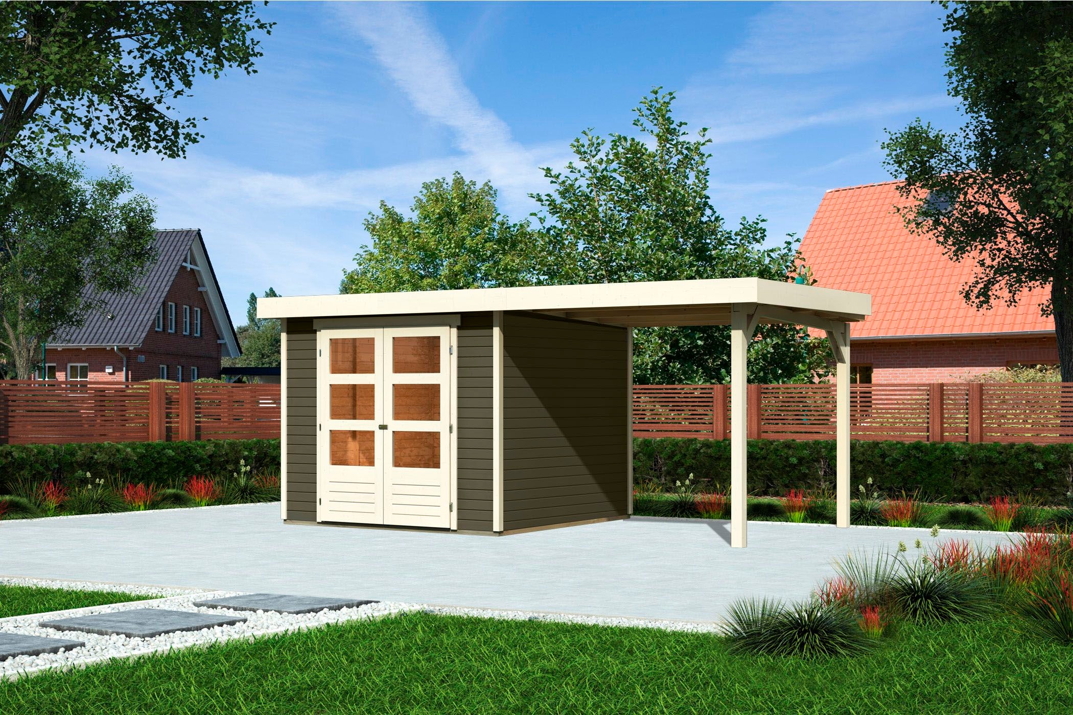 Karibu Gartenhaus »Askola 3,5«, mit Schleppdach