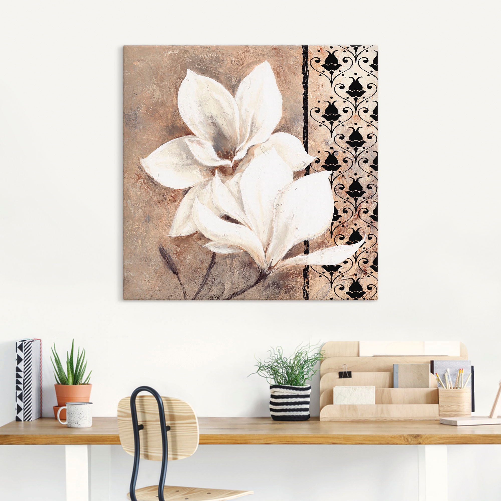 Artland Wandbild »Klassische Magnolien«, Blumenbilder, (1 St.), als Leinwandbild in verschied. Größen