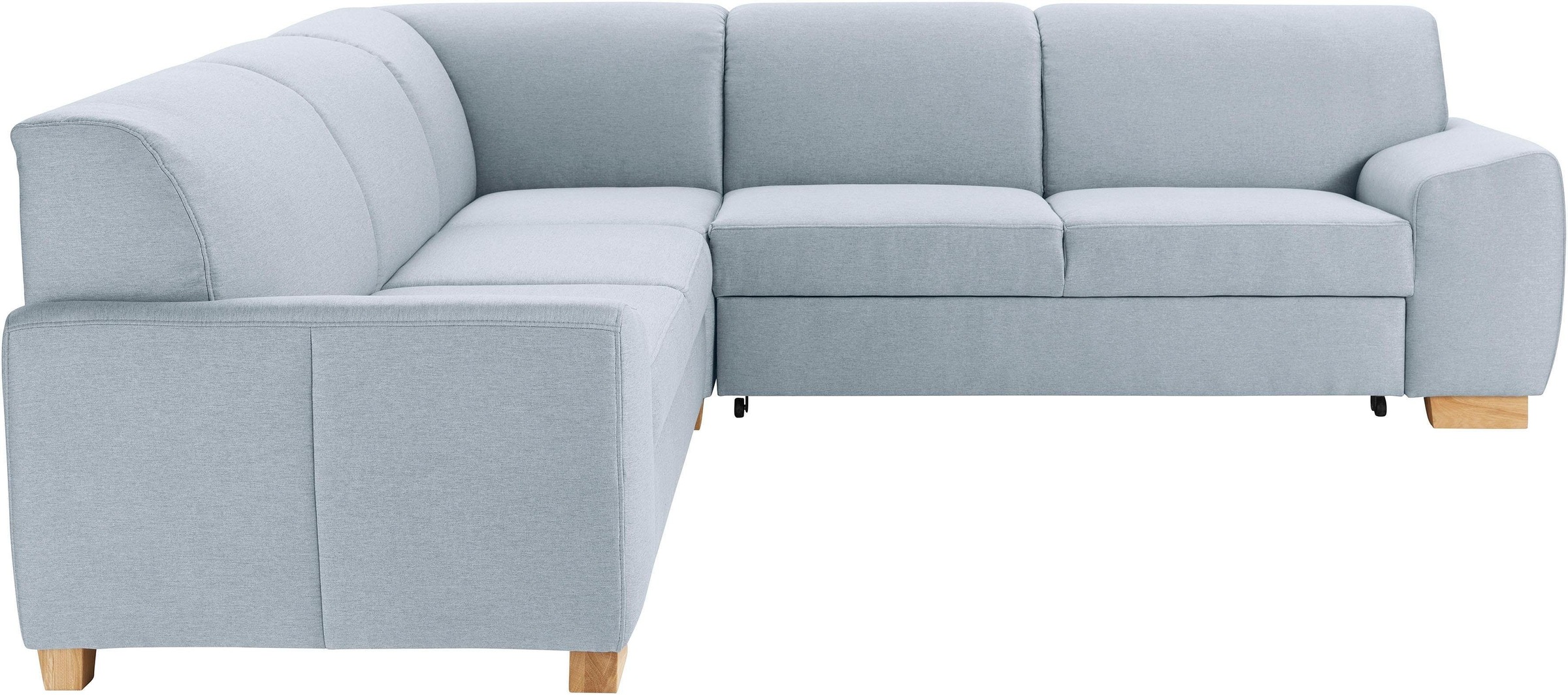 DOMO collection Ecksofa »Incanto kubische Formensprache, komfortabel, flache Armlehnen, L-Form«, wahlweise mit Bettfunktion