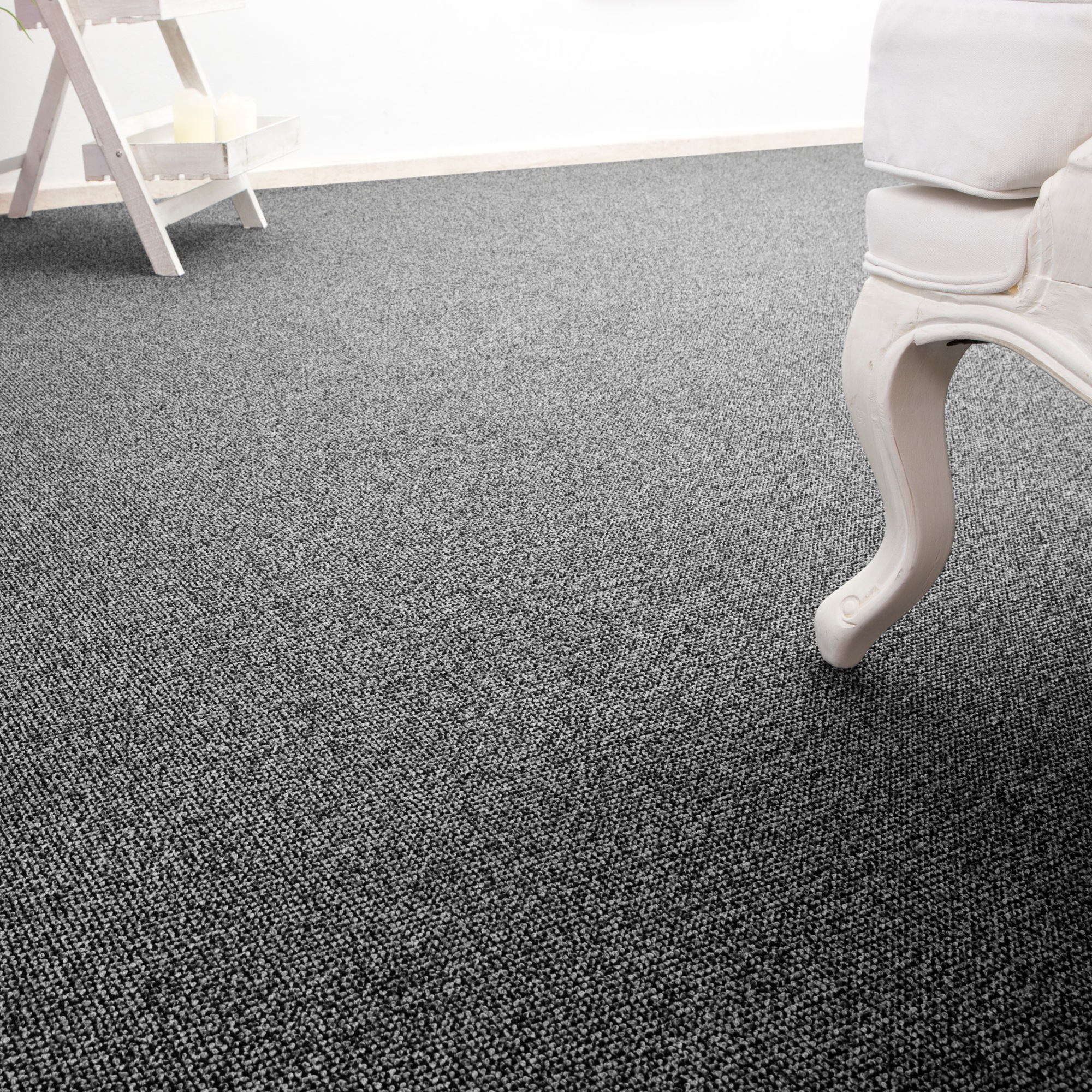 ANDIAMO Teppichboden »Carlos, Feinschlinge, Made in Netherlands« rechteckig 6, 5 mm Höhe melierte Optik, Breite 400 cm oder 500 cm, strapazierfähig...