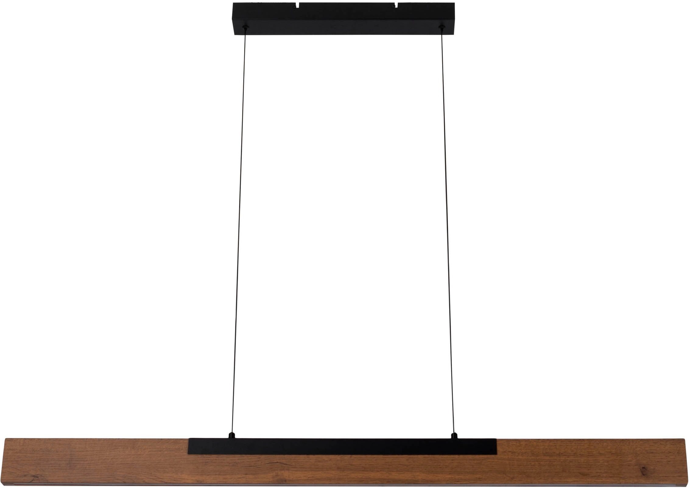 näve LED Pendelleuchte »Wilma«, 1 flammig, Leuchtmittel LED-Modul | LED wechselbar, mit Holz, dimmbar per Wandschalter, Memoryfunktion, höhenverstellbar