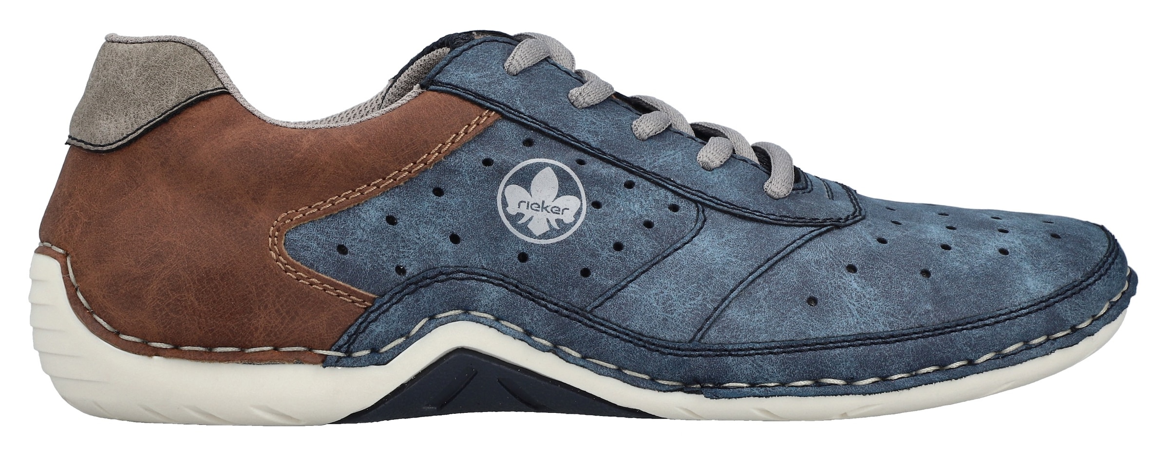 Rieker Sneaker  , Schnürschuh, Halbschuh, Freizeitschuh mit MemoSoft-Innensohle