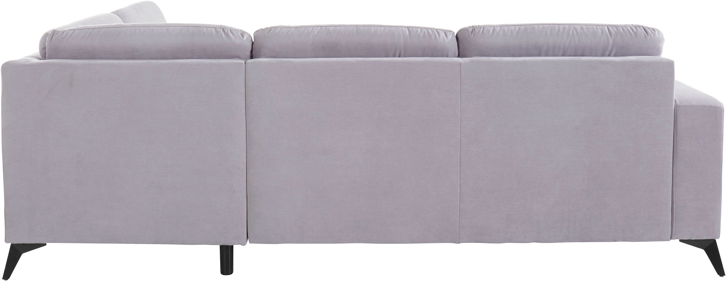 Places of Style Ecksofa »Lolland L-Form«, Wahlweise mit Bettfunktion und Stauraum, auch mit abwischbarem Bezug