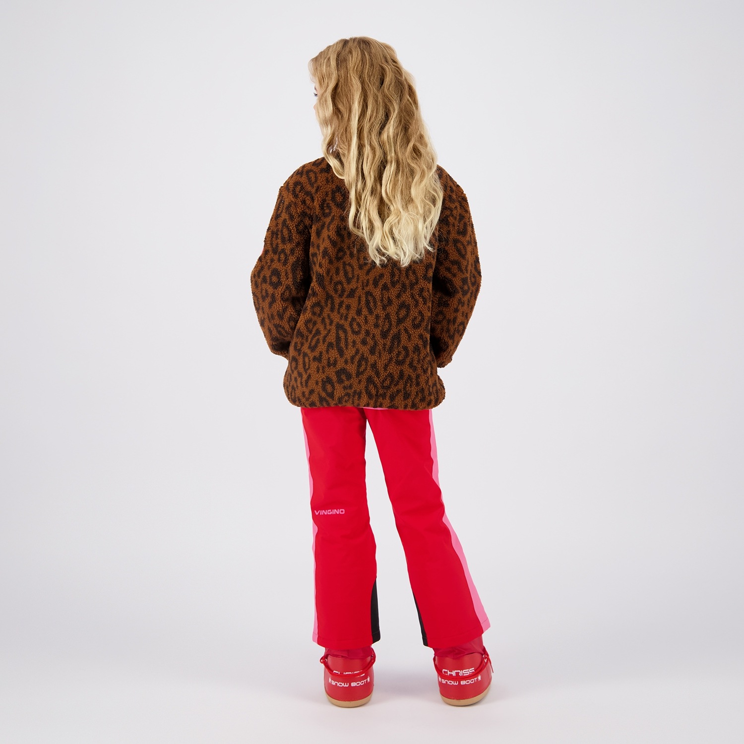 Vingino Fleecejacke »Tarly« modisch bedruckt, Stehkragen