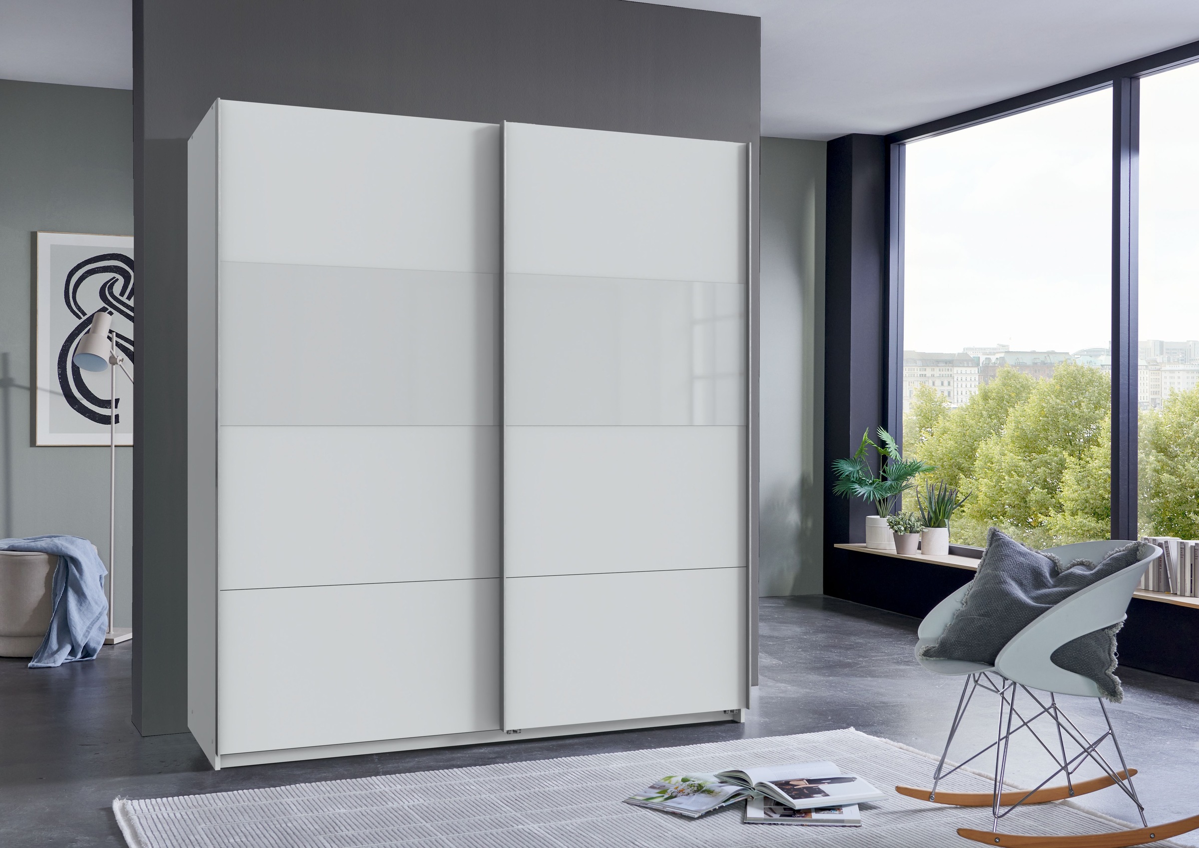 Wimex Schwebetürenschrank "Bramfeld TOPSELLER Kleiderschrank", mit Glaselem günstig online kaufen