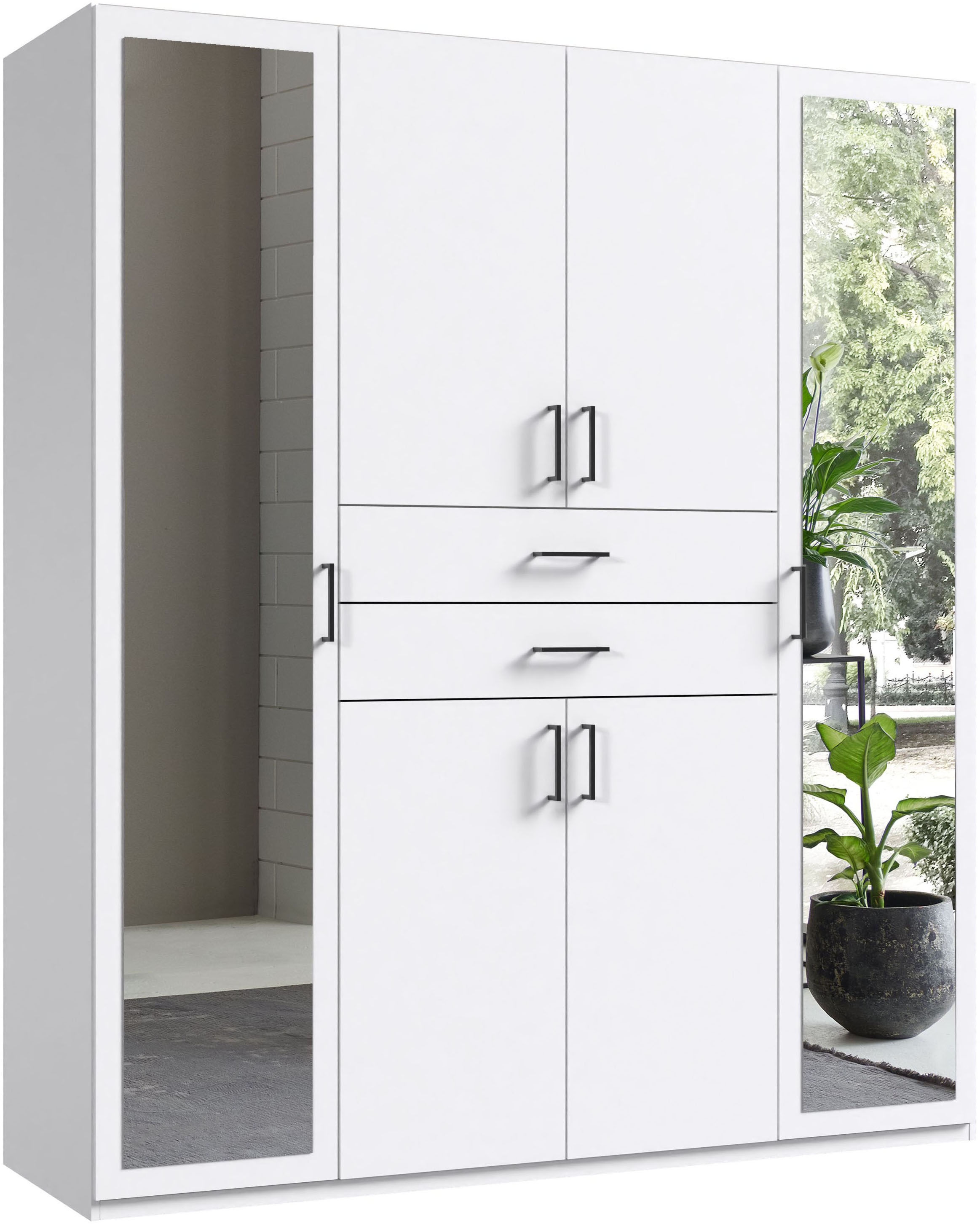 Wimex Kleiderschrank »Diver Drehtürenschrank mit Spiegel, 180, 225 o. 270cm günstig online kaufen