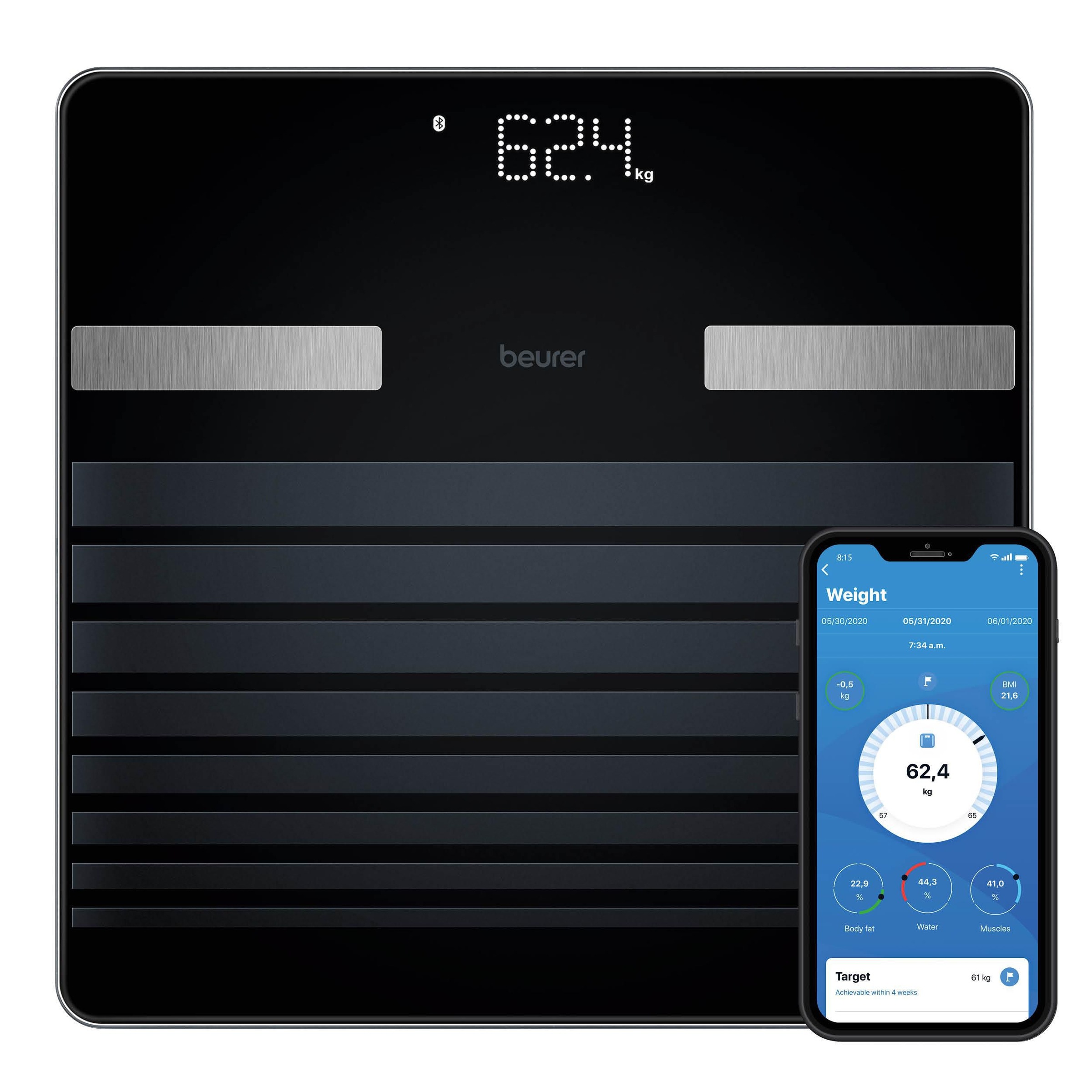 BEURER Körper-Analyse-Waage »BF 451 BT Diagnosewaage mit 17 Gesundheitswert günstig online kaufen