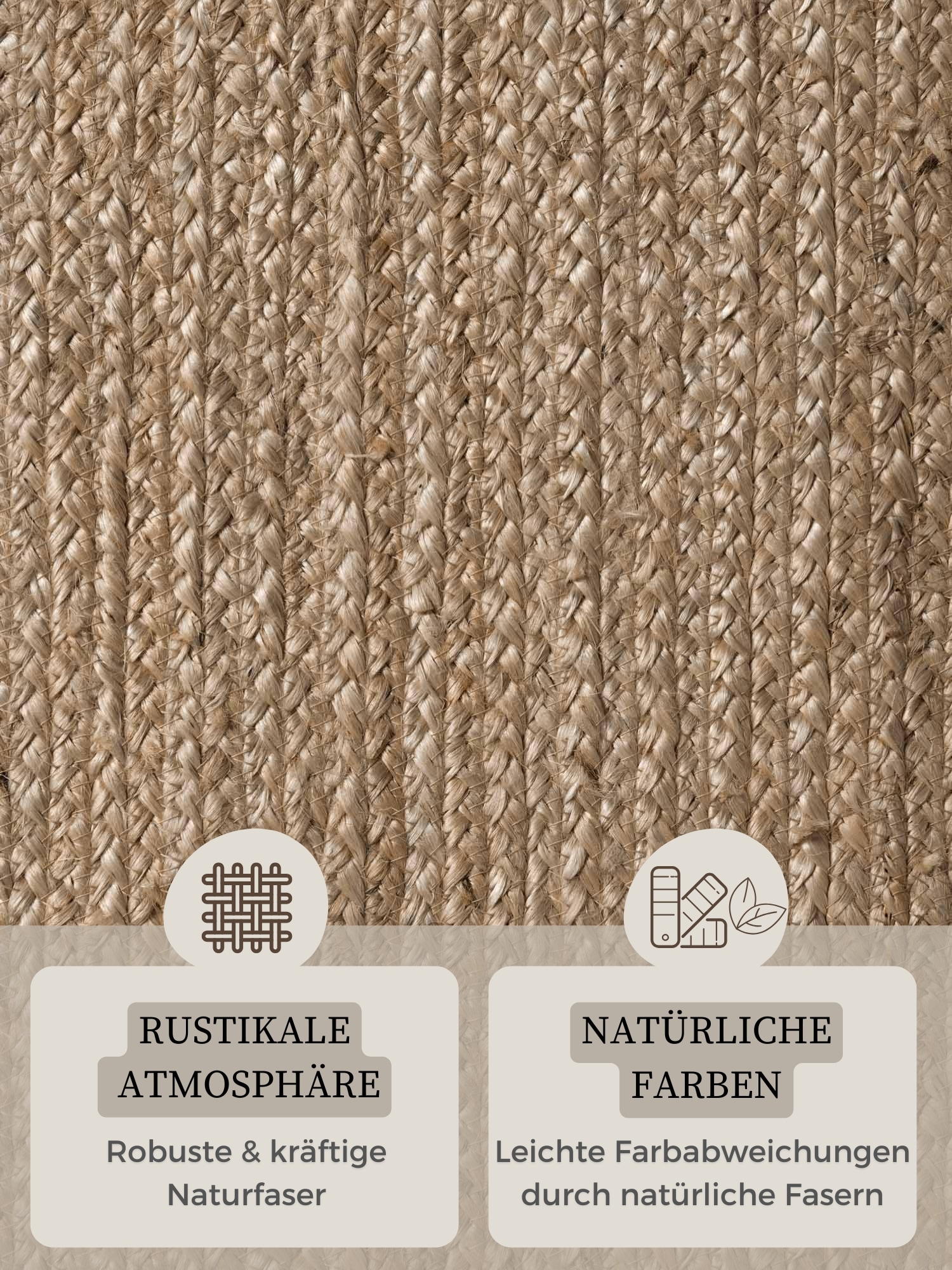 HANSE Home Teppich »Rangpur Juteteppich« oval 10 mm Höhe Handgewebt, 100% Jute , Natur, Wohnzimmer, Flur, Boho, Skandi