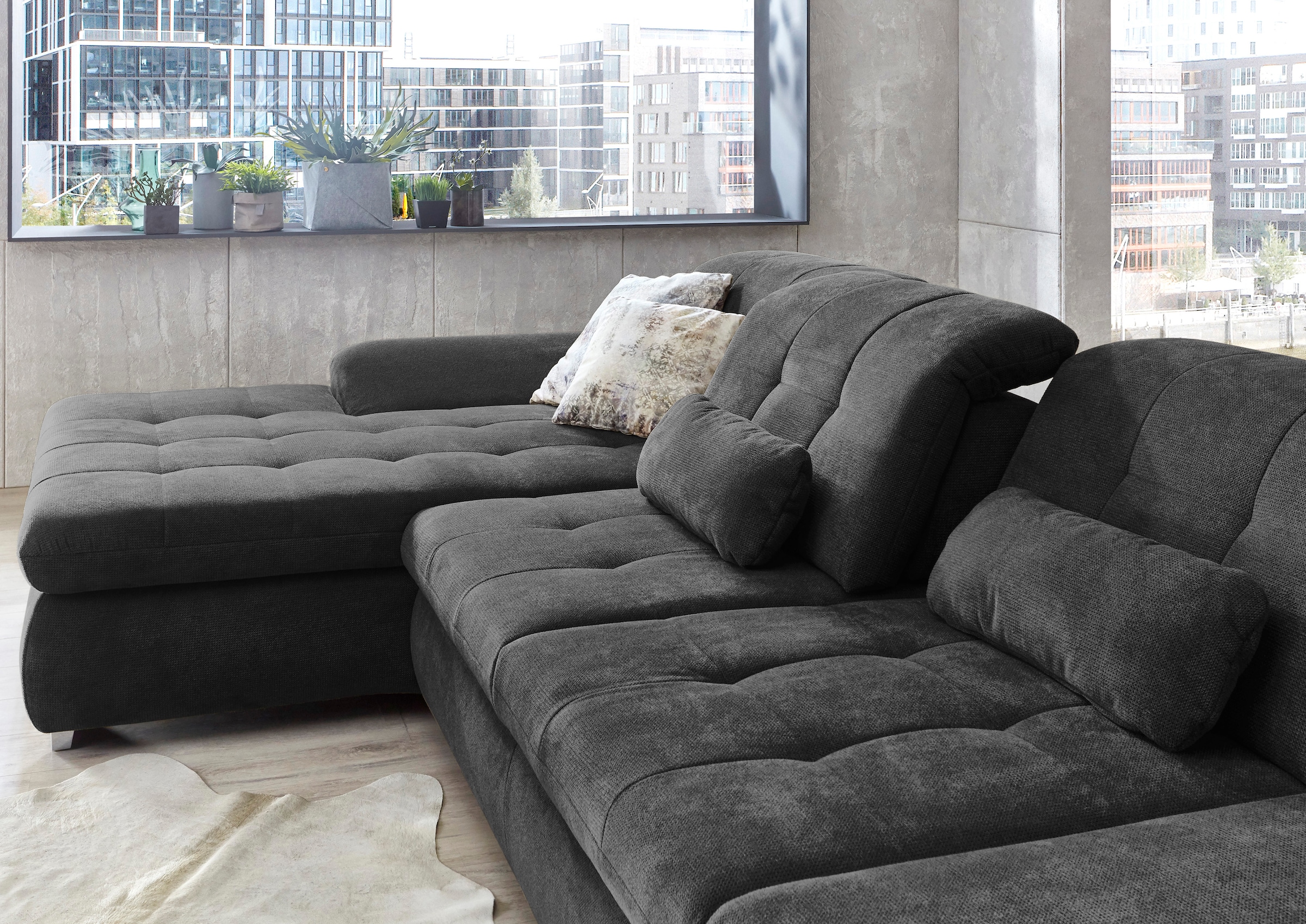 Die PlanBar Ecksofa »MP-IN17004 L-Form« wahlweise mit Funktion, Federkern