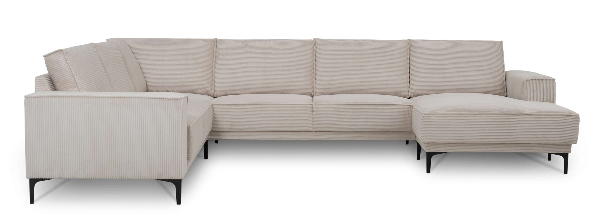PLACES OF STYLE Wohnlandschaft »XXL Sofa Oland, Struktur, Flachgewebe, Luxu günstig online kaufen