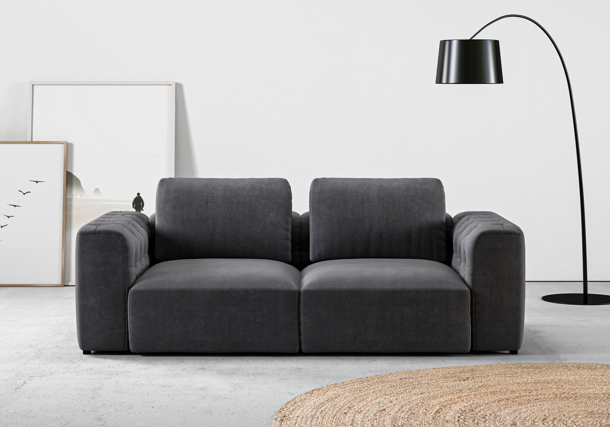Home affaire 2-Sitzer »Cushid« Modulsofa, bestehend aus 2 Teilen, Breite 21 günstig online kaufen
