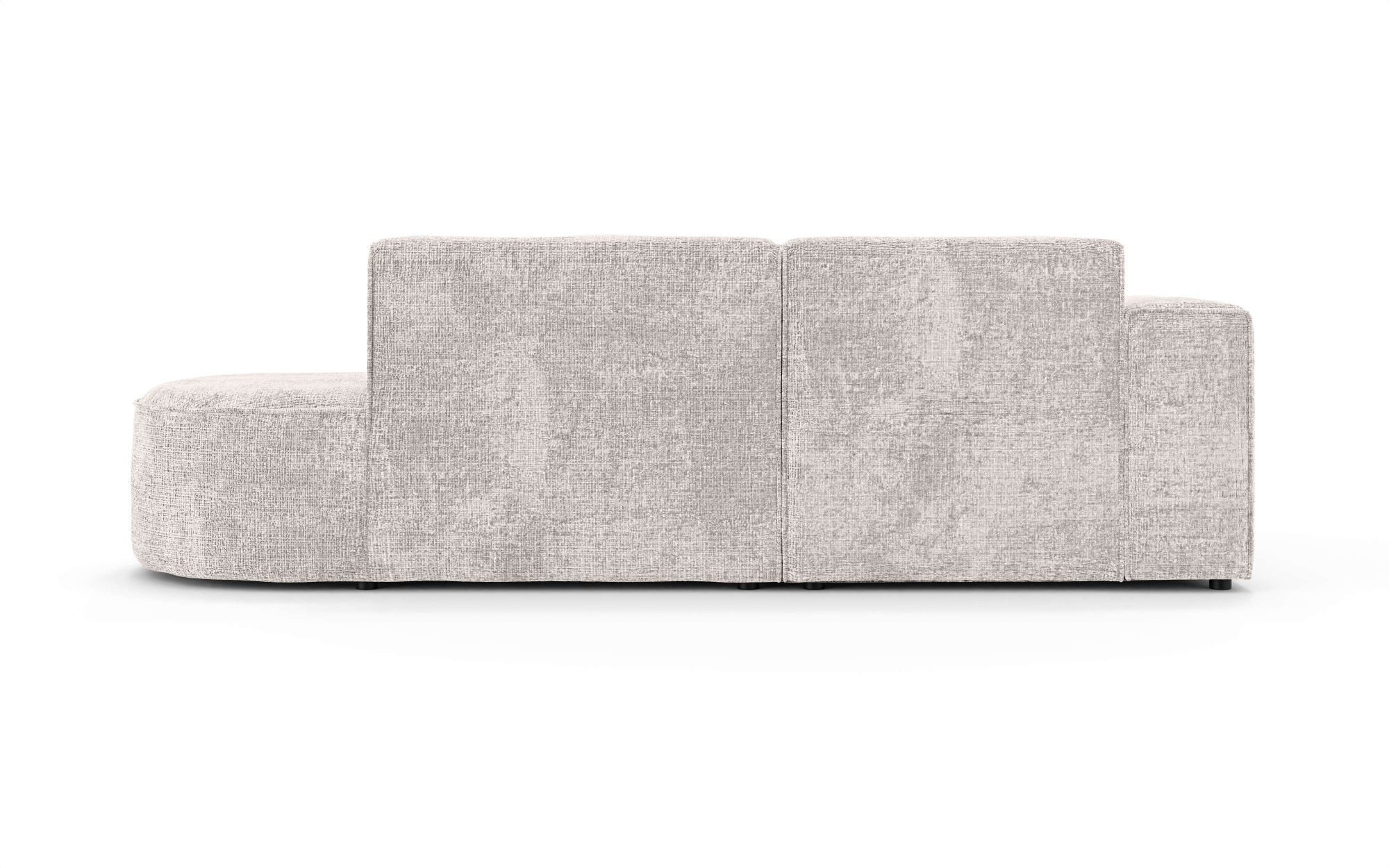 OTTO home Ecksofa »ADELLA XL Design-Sofa mit Recamiere rechts/links, 263/159/76 cm«, L-Form XL mit Wellenunterfederung, runde Form, auch in Cord