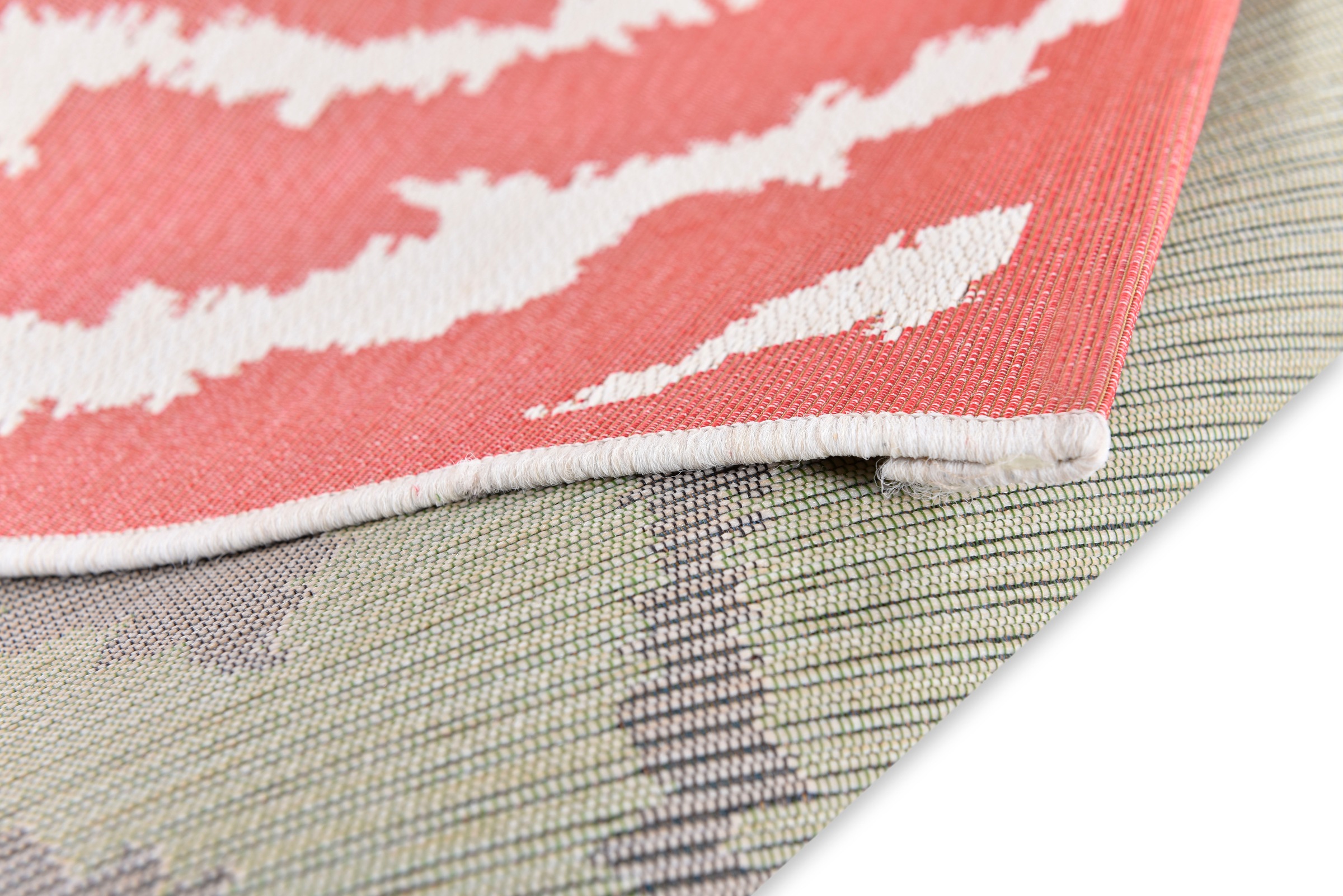 TOM TAILOR HOME Teppich »Garden Pattern«, rechteckig, 3 mm Höhe, Flachgewebe, modernes Rauten Design, In- und Outdoor geeignet