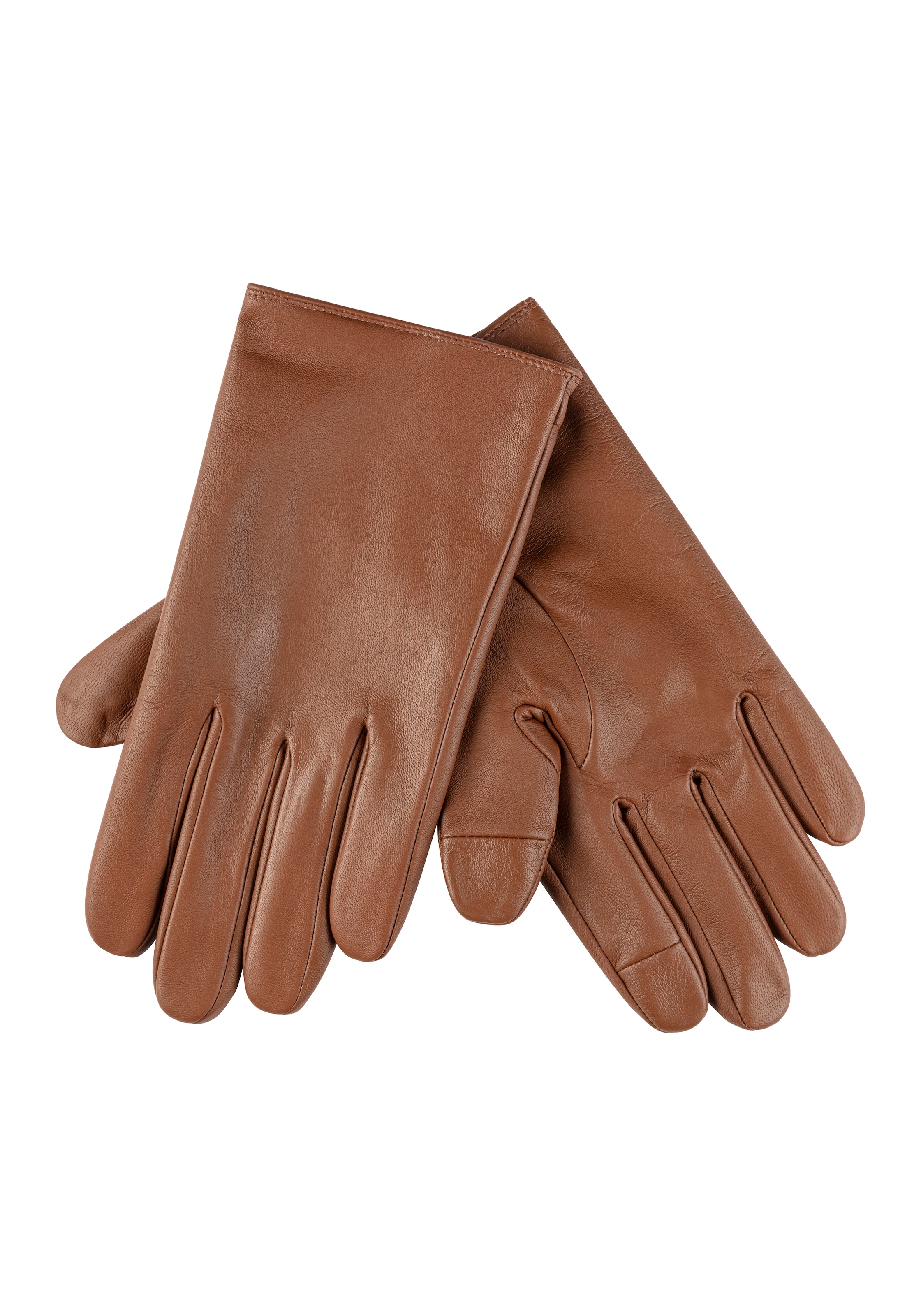BOSS ORANGE Lederhandschuhe »Glove«, mit Touch Tech Fingertips