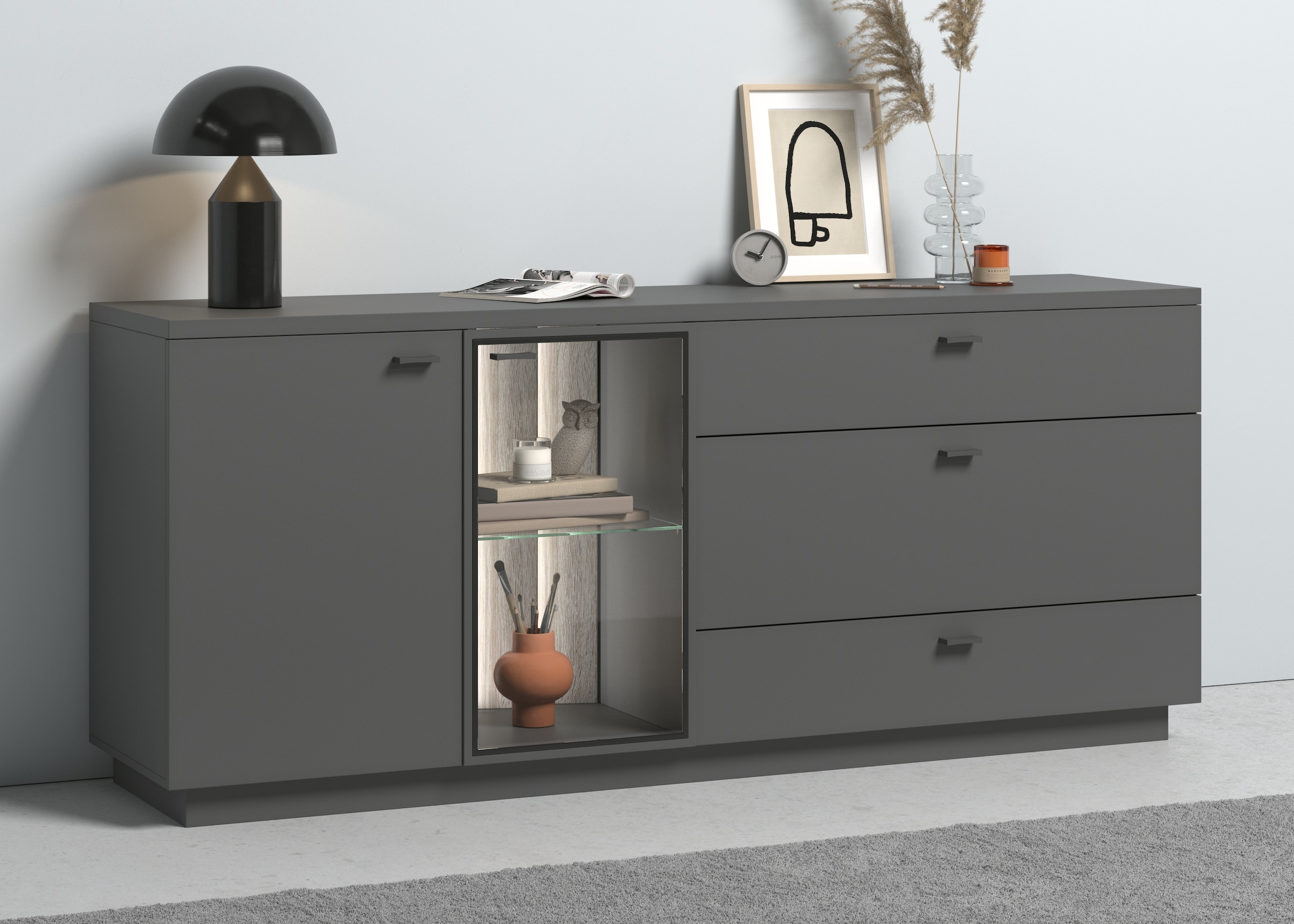 Sideboard »Norma«, Rückwand als Hingucker