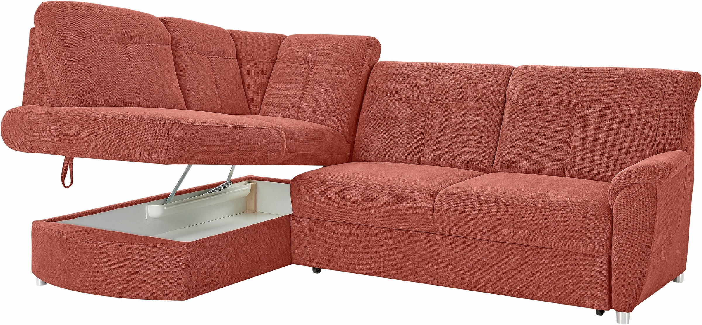 sit&more Ecksofa »Sonoma L-Form«, wahlweise mit Bettfunktion und Bettkasten