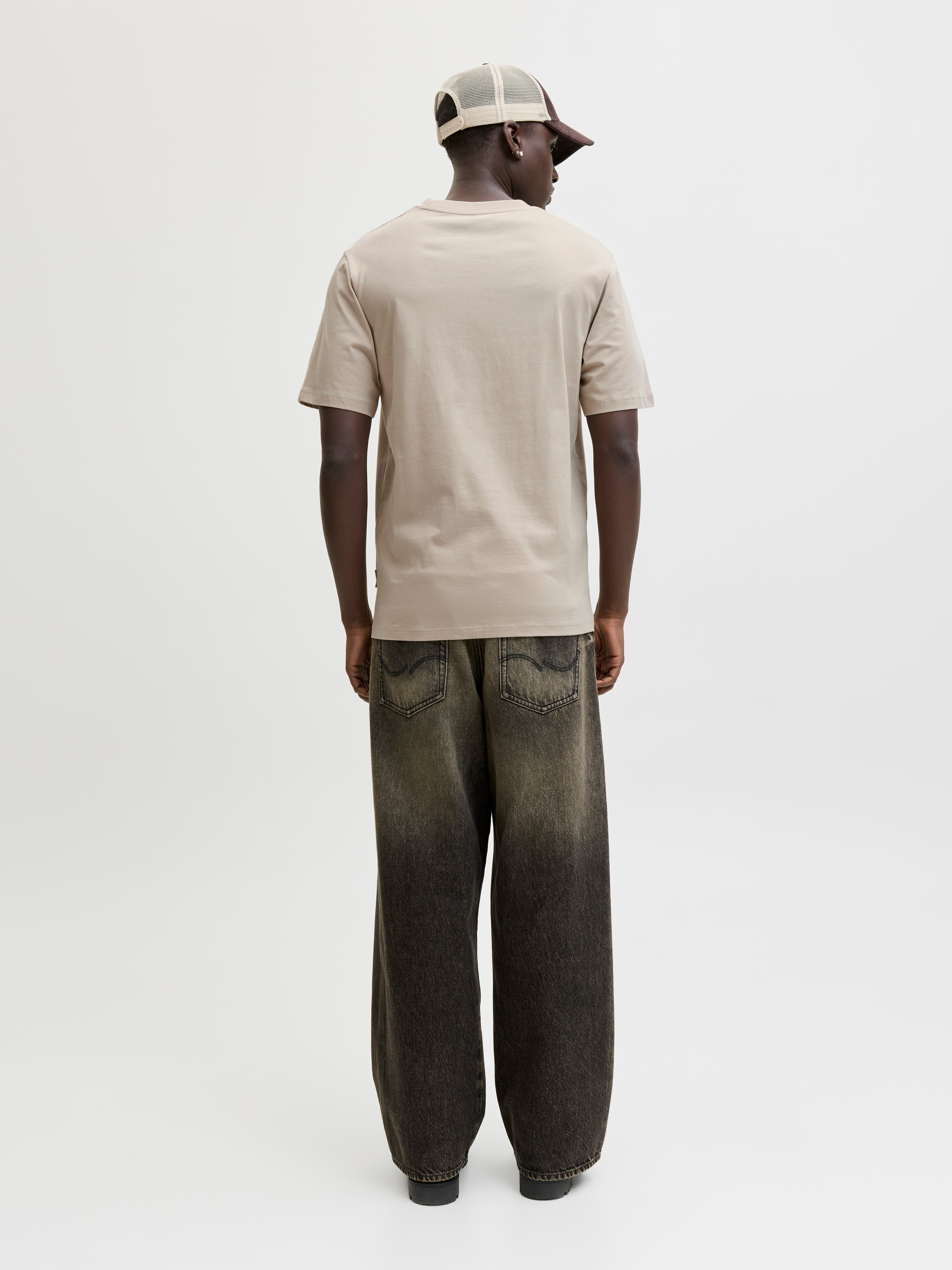Jack & Jones Kurzarmshirt »JCOFUSION DOTS PRINT TEE SS CREW SN« Baumwolle, regular fit