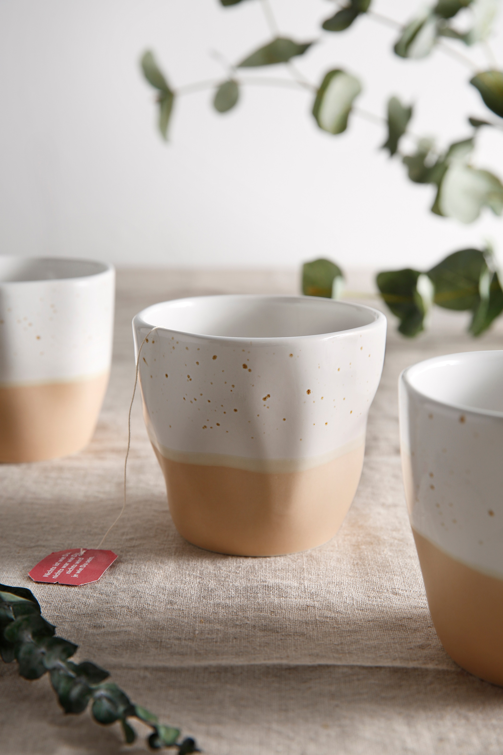 my home Becher »Teebecher, modernes Geschirr-Set Bruddesta, 4er Set« hohe H günstig online kaufen