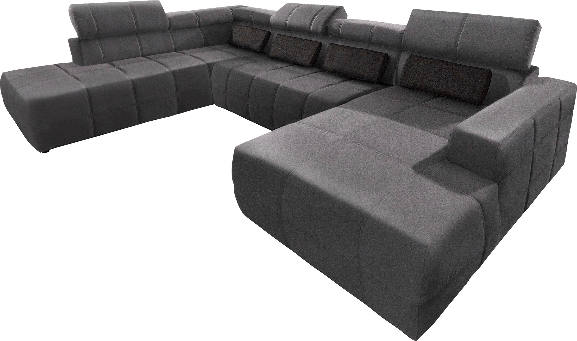 DOMO collection Wohnlandschaft »Brandon, whlw. mit Sitztiefenverstellung, w günstig online kaufen