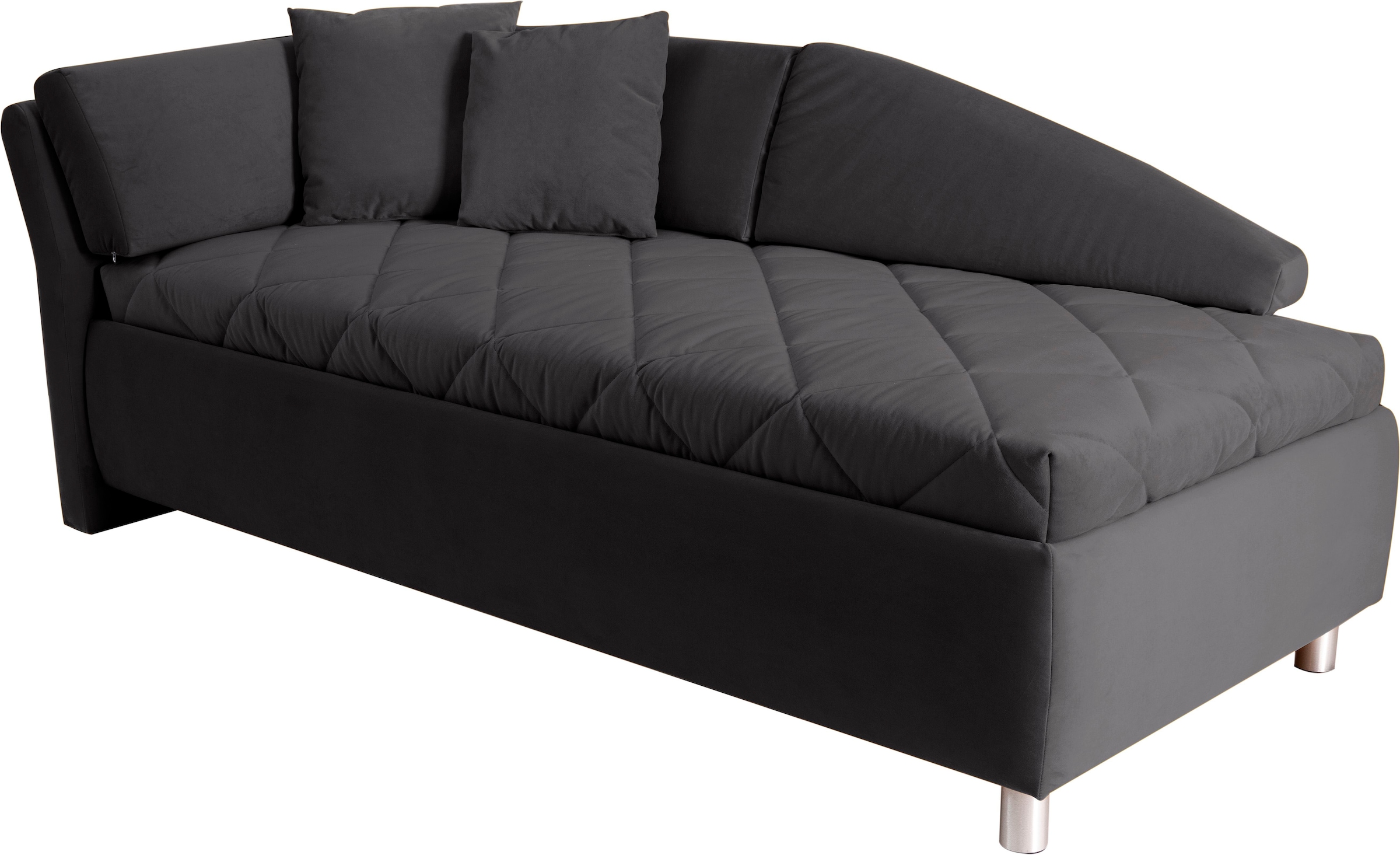 alina Schlafsofa »Lindsay«, Bettkasten, Zierkissen-Set aus: 2 Stk. 40x40cm, 1 Stk. 30x30cm