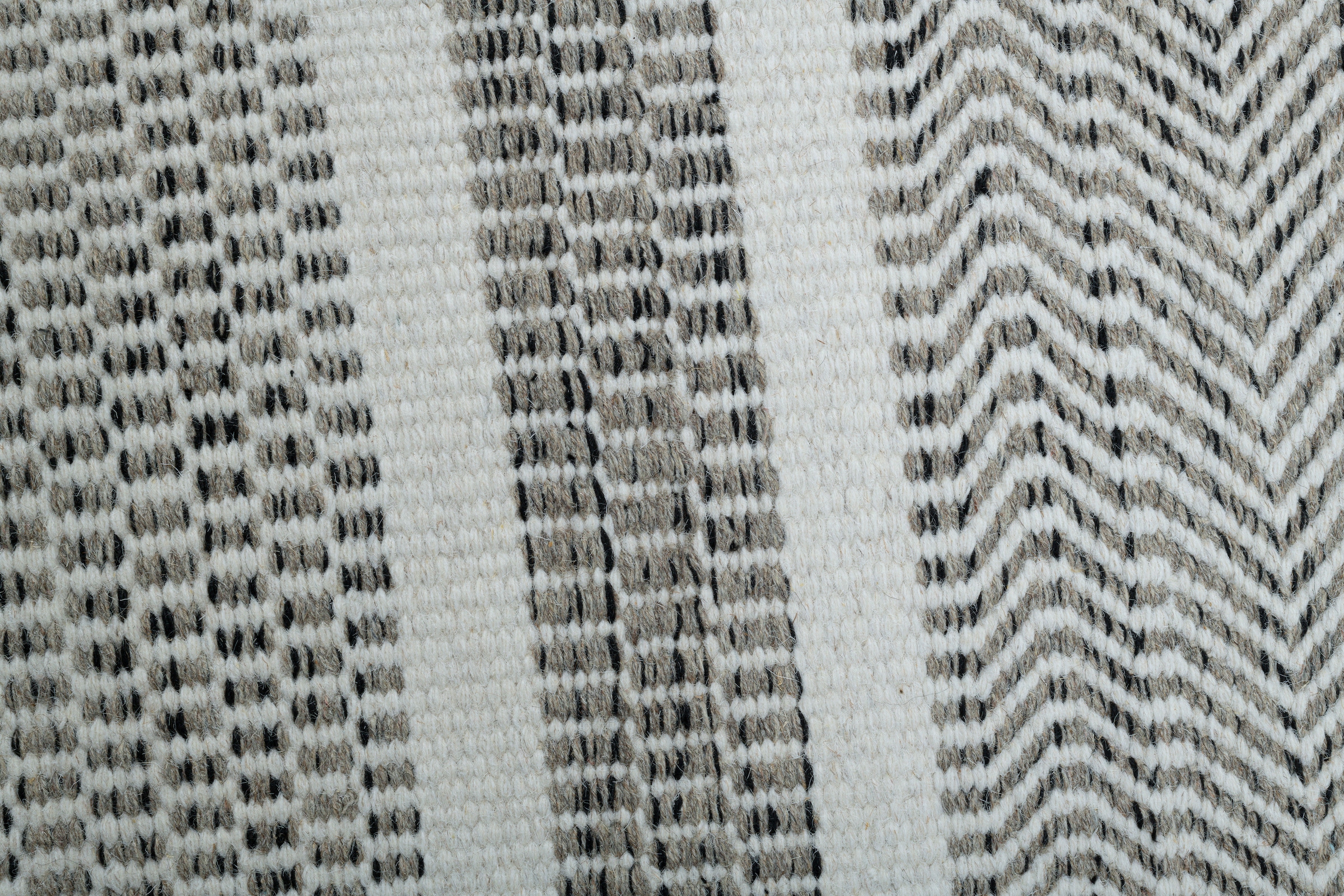 my home Wollteppich »Prenten«, rechteckig, 10 mm Höhe, Handweb Teppich, reine Wolle, gestreift, modernes Design, Wohnzimmer