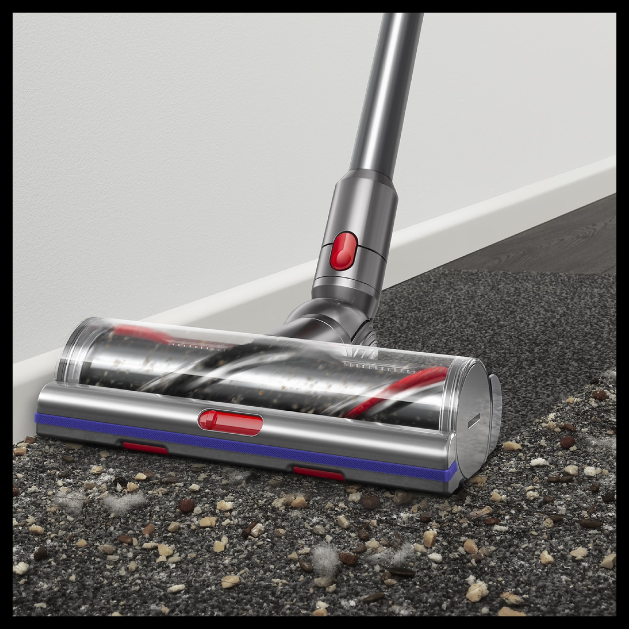 DYSON Akku-Hand-und Stielstaubsauger »V12™ Detect Slim Absolute« Macht unsichtbaren Staub sichtbar – für eine gründlichere Reinigung.