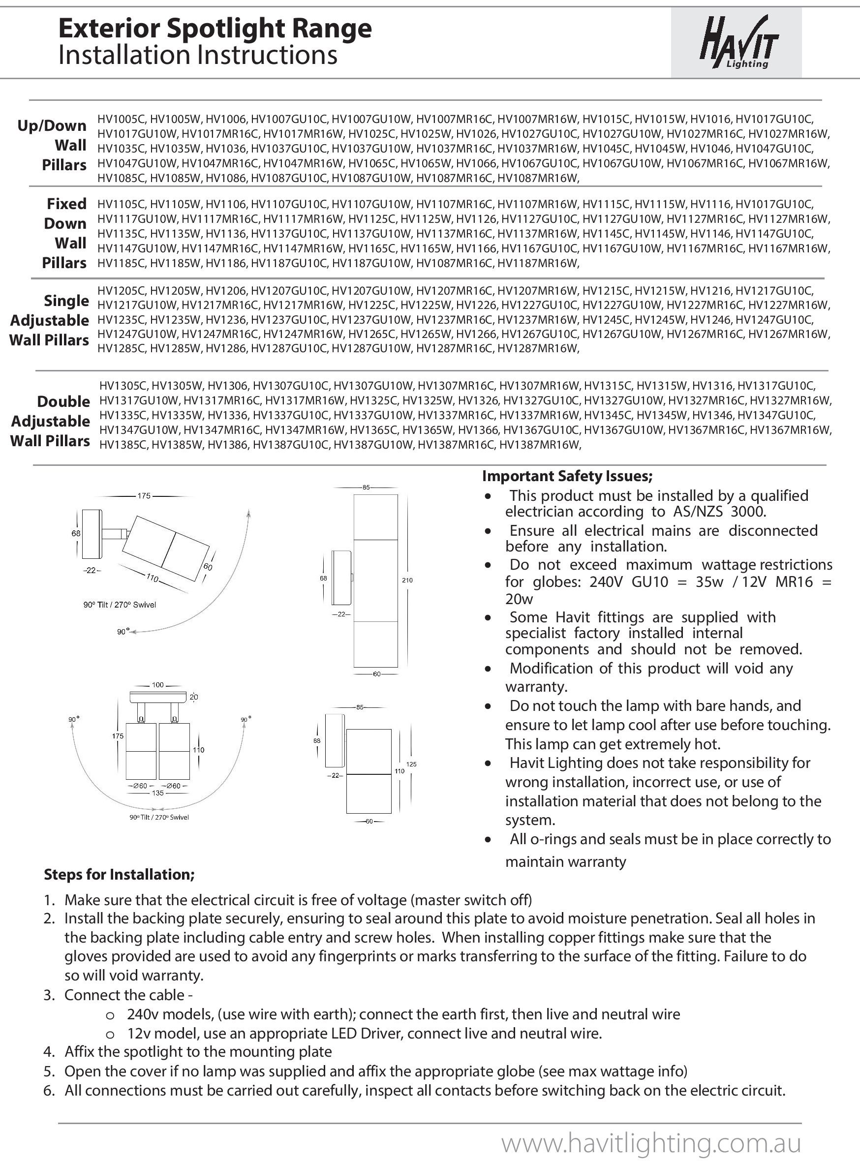 Havit Lighting Deckenstrahler »TIVAH«, für Leuchtmittel 2 x GU10, max. 35 W günstig online kaufen
