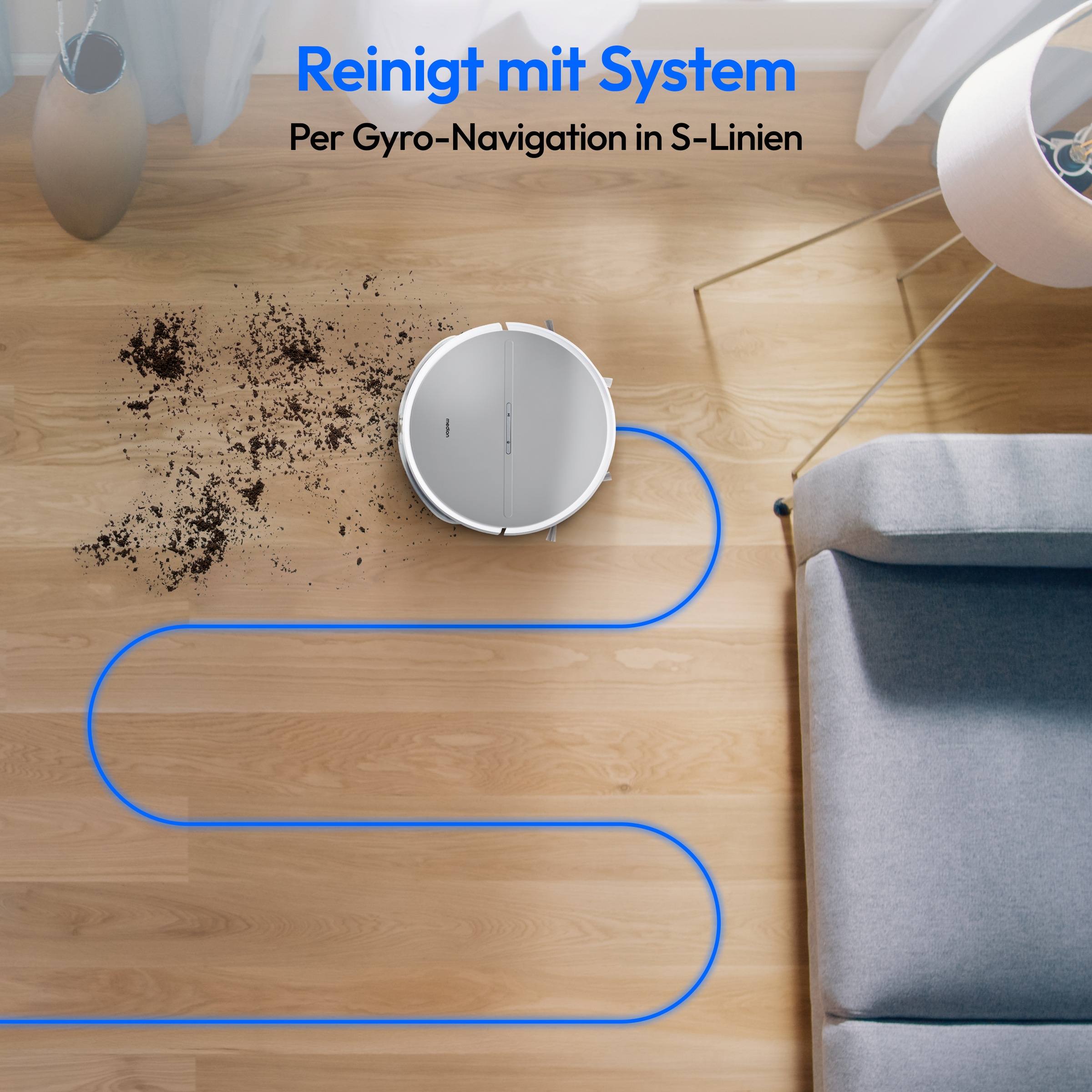 Medion® Saugroboter »mit Wischfunktion E35 SW (MD 18035), 2 kPa Saugleistun günstig online kaufen