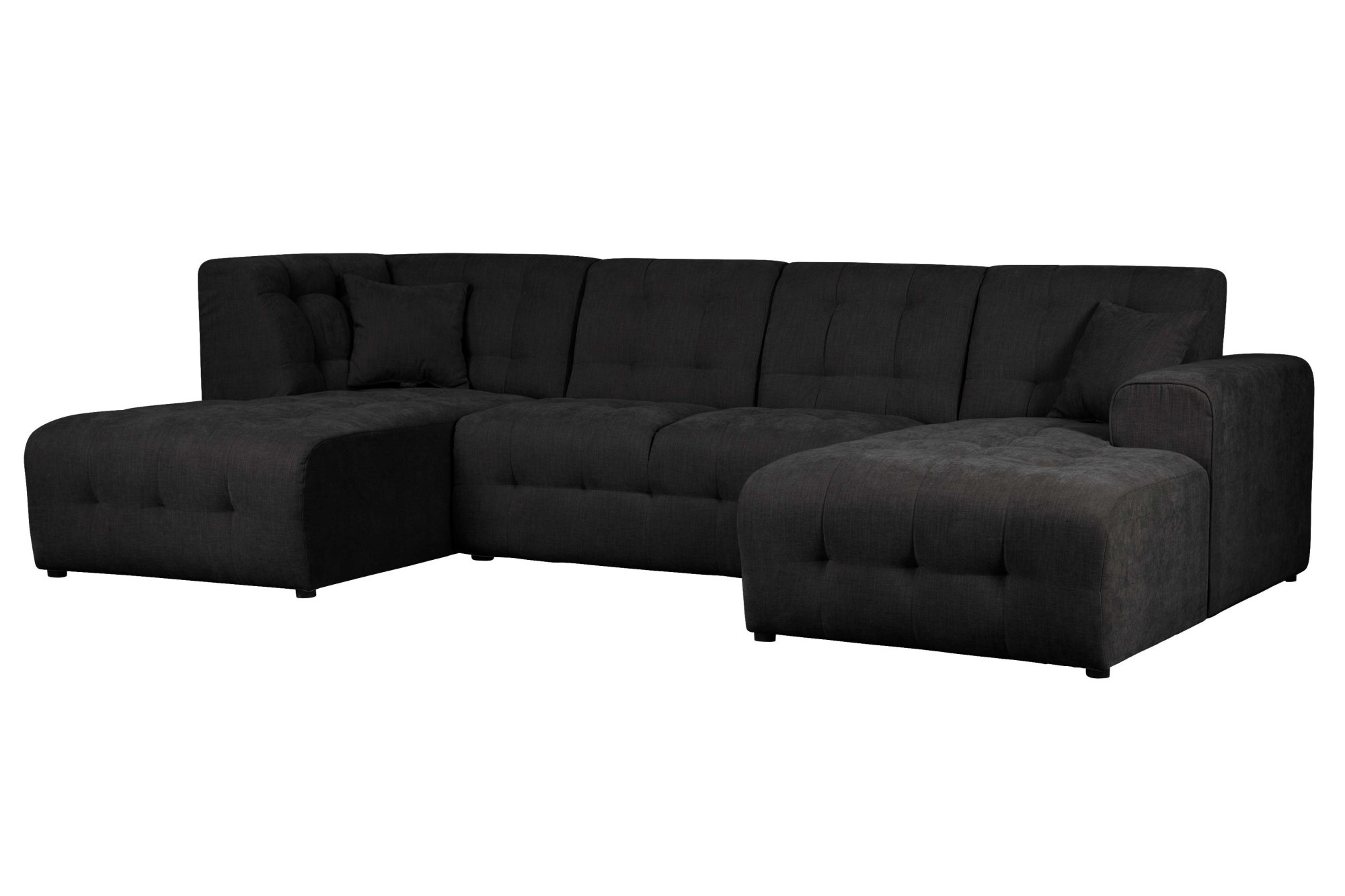 Home affaire Wohnlandschaft »Nosia U-Form«, incl. 2 Zierkissen, mit feiner Steppung