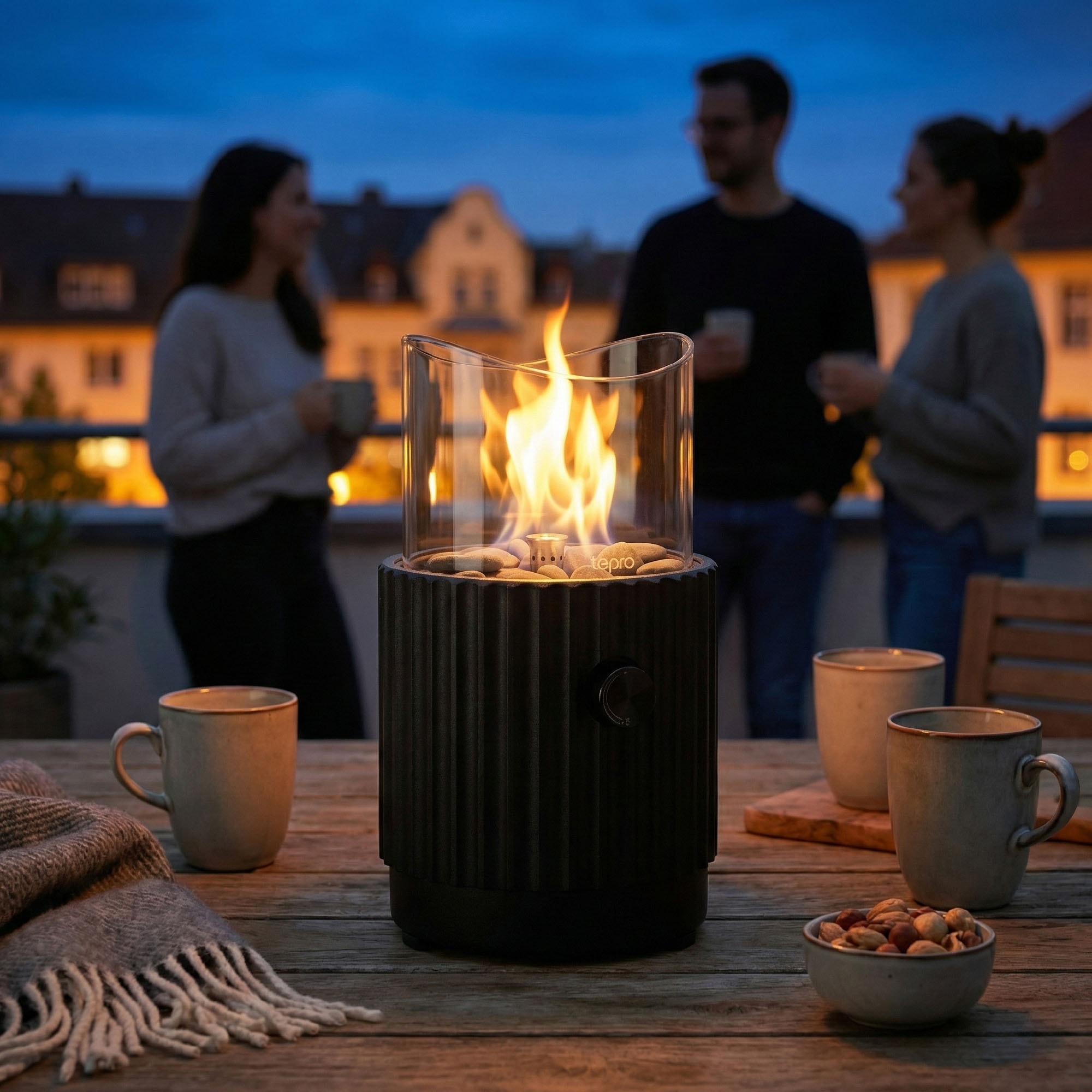 Tepro Feuerstelle »Tisch-Gasfeuerstelle mit Dekosteinen«
