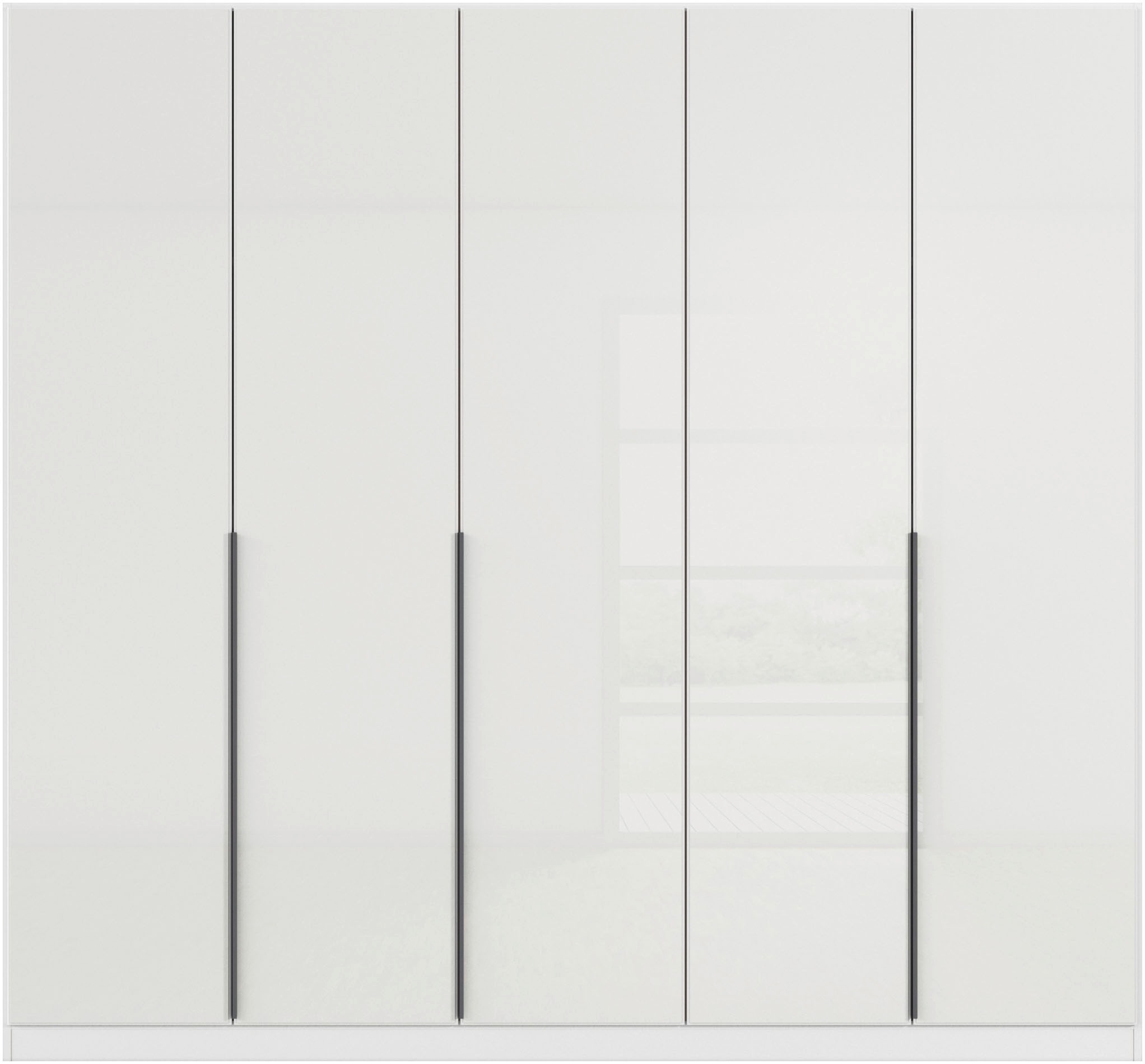 rauch Drehtürenschrank »Kleiderschrank Kleiderschränke Schrank Garderobe AGORDO mit Glasfront«, (in zwei Griff-Farben), durchdachte Innenausstattung, in 6 Breiten und 2 Höhen MADE IN GERMANY